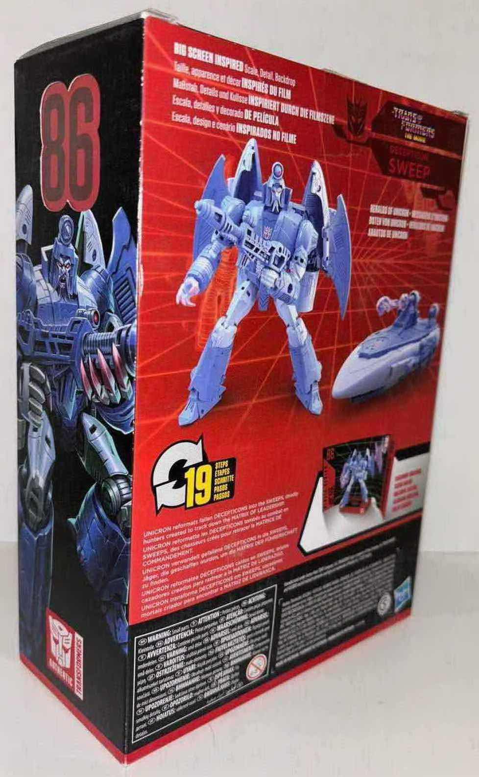 Photo 2 of NEW HASBRO TAKARA TOMY TRANSFORMERS VOYAGER CLASS STUDIO SERIES TRANSFORMERS THE MOVIE #86 "DECEPTICON SWEEP" ACTION FIGURE & ACCESSORIES