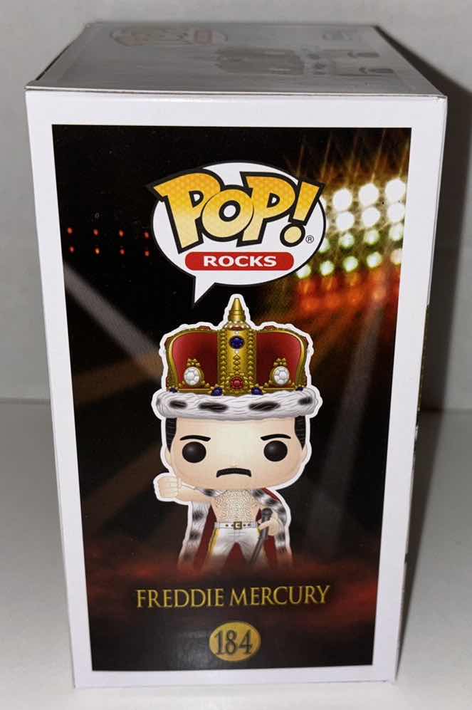 Photo 3 of NEW 6-PACK FUNKO POP! QUEEN VINYL FIGURE, #184 FREDDIE MERCURY