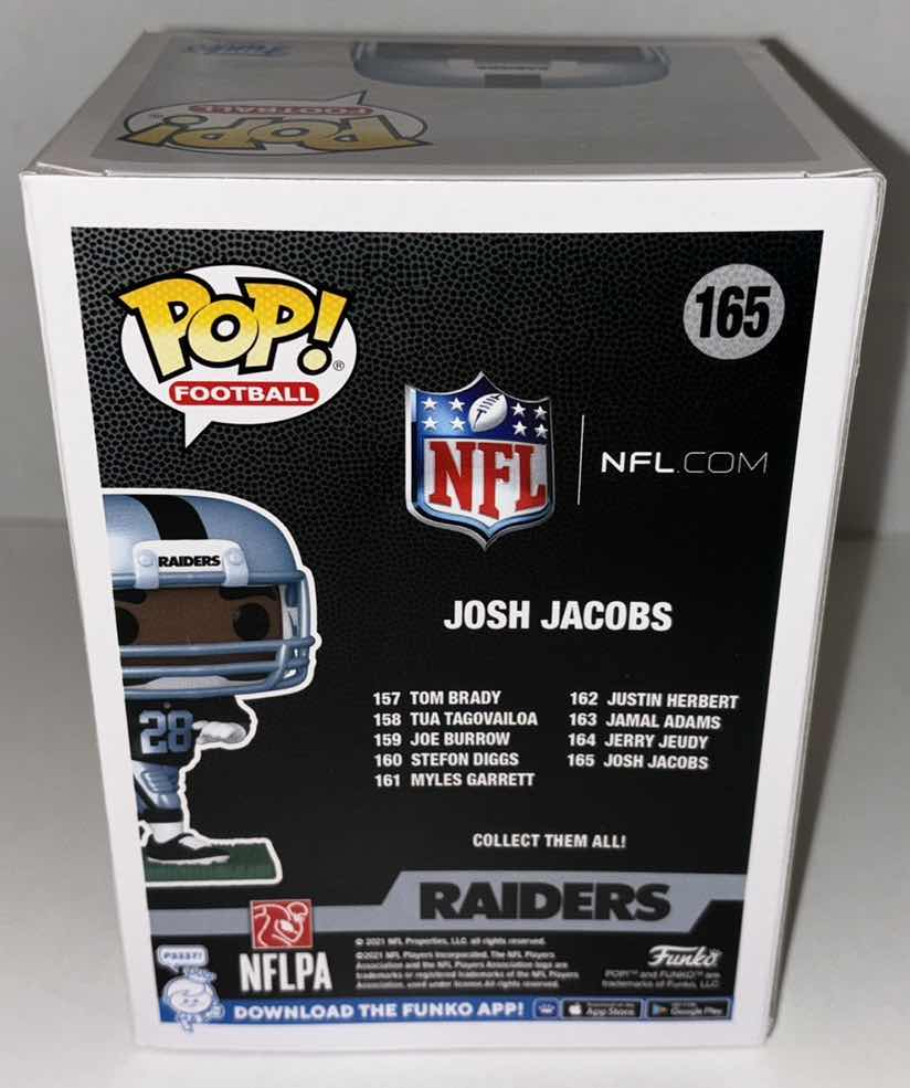 Photo 4 of NEW 6-PACK FUNKO POP! RAIDERS VINYL FIGURE, #165 JOSH JACOBS