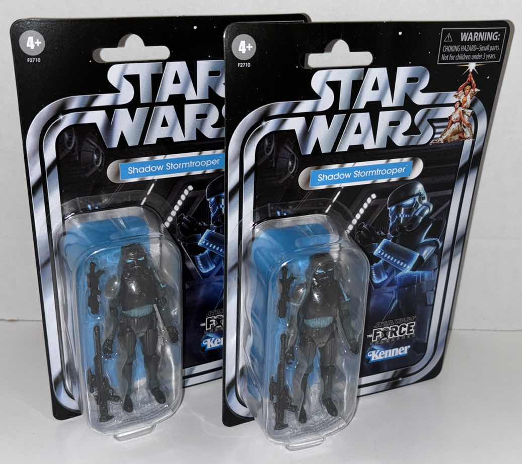 Photo 1 of NEW 2-PACK HASBRO/KENNER STAR WARS THE VINTAGE COLLECTION ACTION FIGURE & ACCESSORIES, THE FORCE UNLEASHED "SHADOW STORMTROOPER"