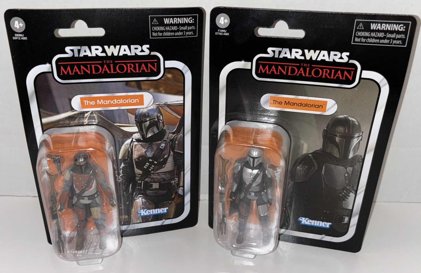 Photo 1 of NEW 2-PACK HASBRO STAR WARS THE VINTAGE COLLECTION ACTION FIGURE & ACCESSORIES, "THE MANDALORIAN (REGULAR)" & “THE MANDALORIAN (BESKAR)”