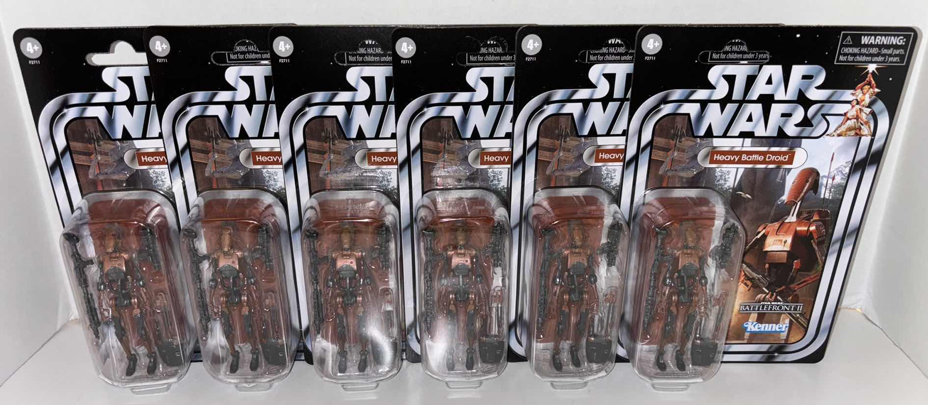 Photo 1 of NEW 6-PACK HASBRO/KENNER STAR WARS THE VINTAGE COLLECTION ACTION FIGURE & ACCESSORIES, BATTLEFRONT II "HEAVY BATTLE DROID"