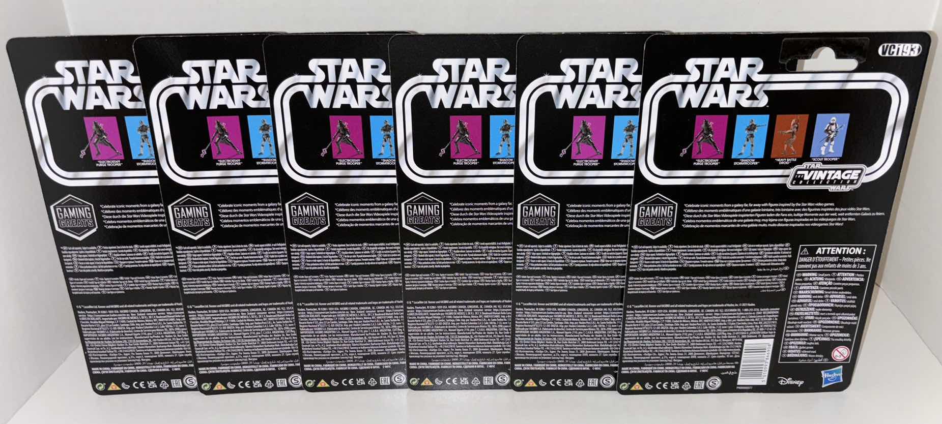 Photo 3 of NEW 6-PACK HASBRO/KENNER STAR WARS THE VINTAGE COLLECTION ACTION FIGURE & ACCESSORIES, BATTLEFRONT II "HEAVY BATTLE DROID"