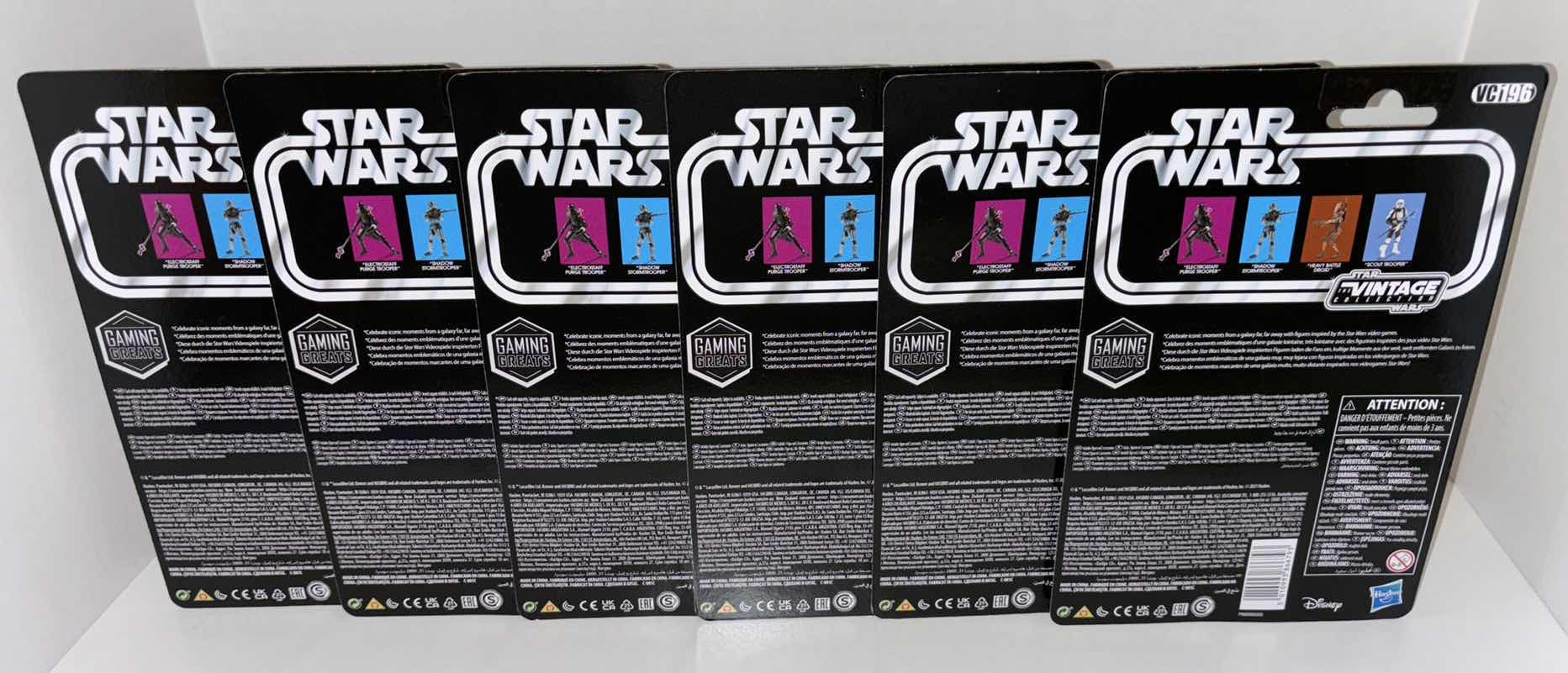 Photo 3 of NEW 6-PACK HASBRO/KENNER STAR WARS THE VINTAGE COLLECTION ACTION FIGURE & ACCESSORIES, JEDI FALLEN ORDER "SCOUT TROOPER"