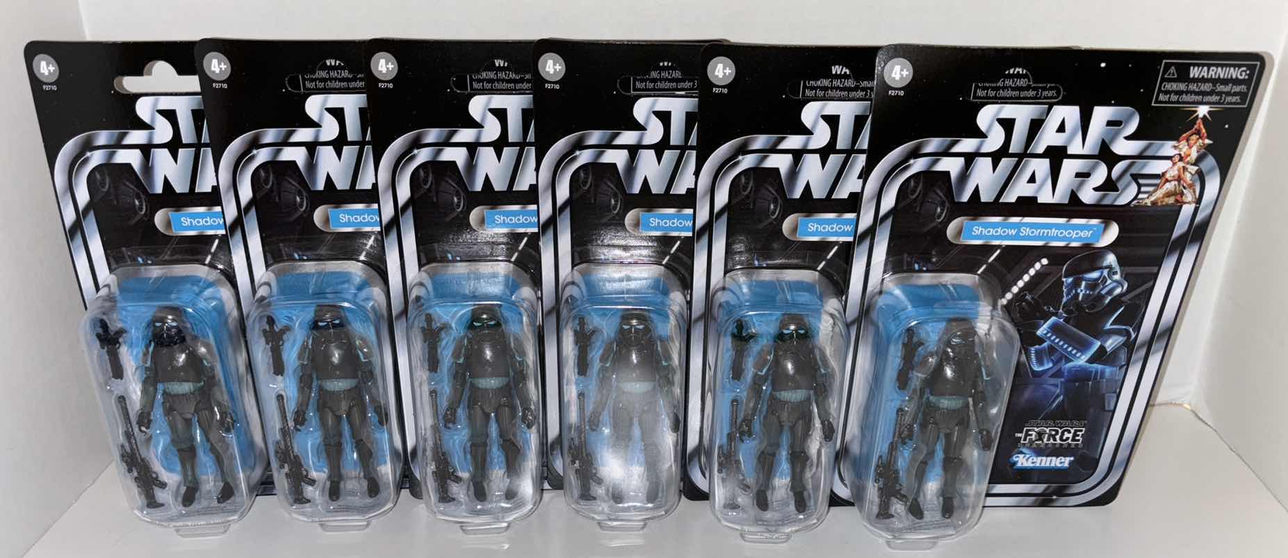 Photo 1 of NEW 6-PACK HASBRO/KENNER STAR WARS THE VINTAGE COLLECTION ACTION FIGURE & ACCESSORIES, THE FORCE UNLEASHED "SHADOW STORMTROOPER"