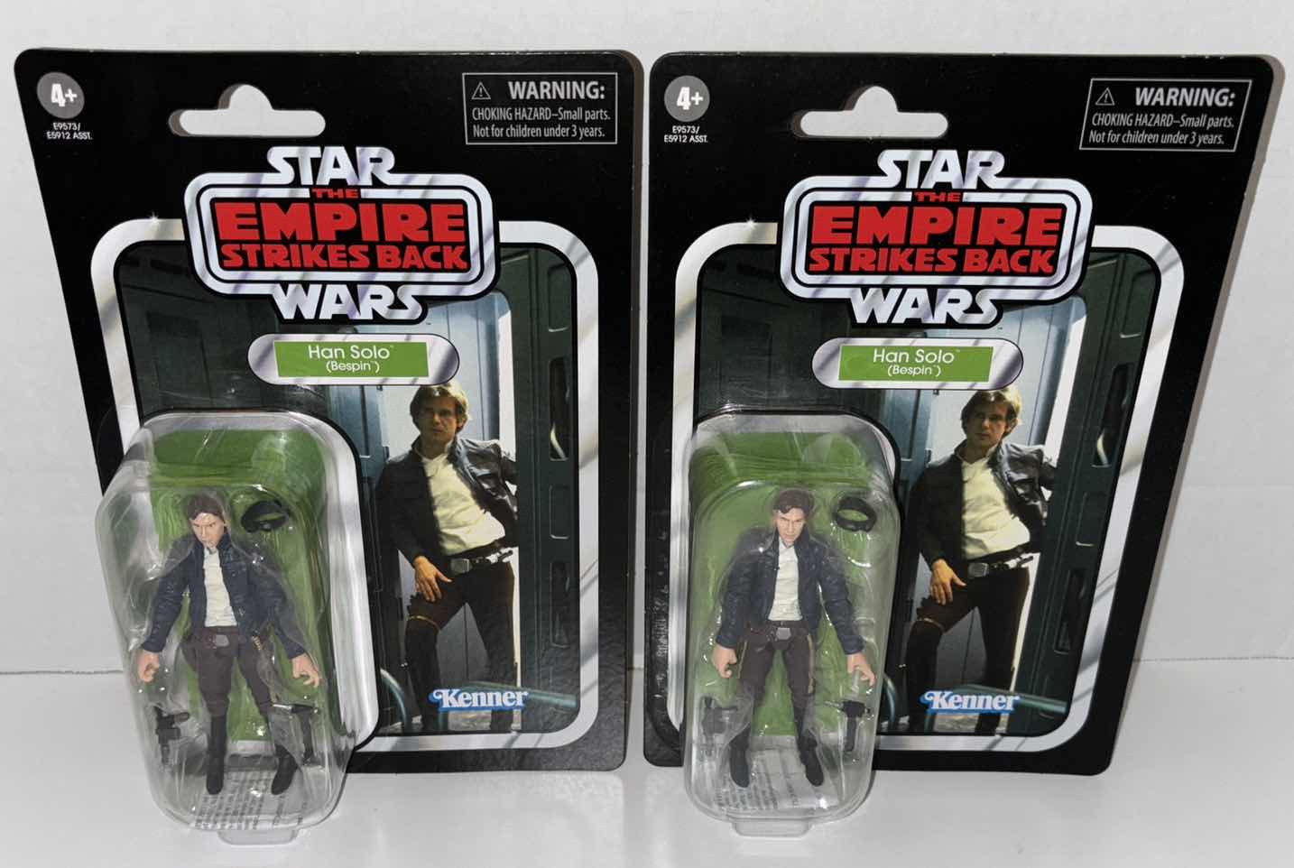 Photo 1 of NEW 2-PACK HASBRO STAR WARS THE VINTAGE COLLECTION ACTION FIGURE & ACCESSORIES, THE EMPIRE STRIKES BACK "HAN SOLO (BESPIN)"