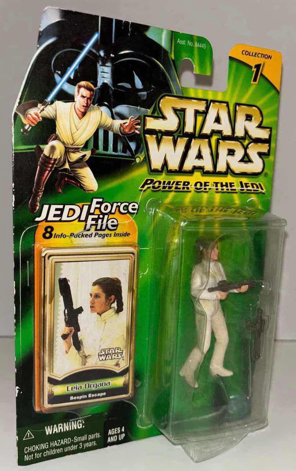 Photo 1 of NEW 2000 HASBRO STAR WARS POWER OF THE JEDI ACTION FIGURE & ACCESSORIES, LEIA ORGANA (BESPIN ESCAPE) W JEDI FORCE FILE