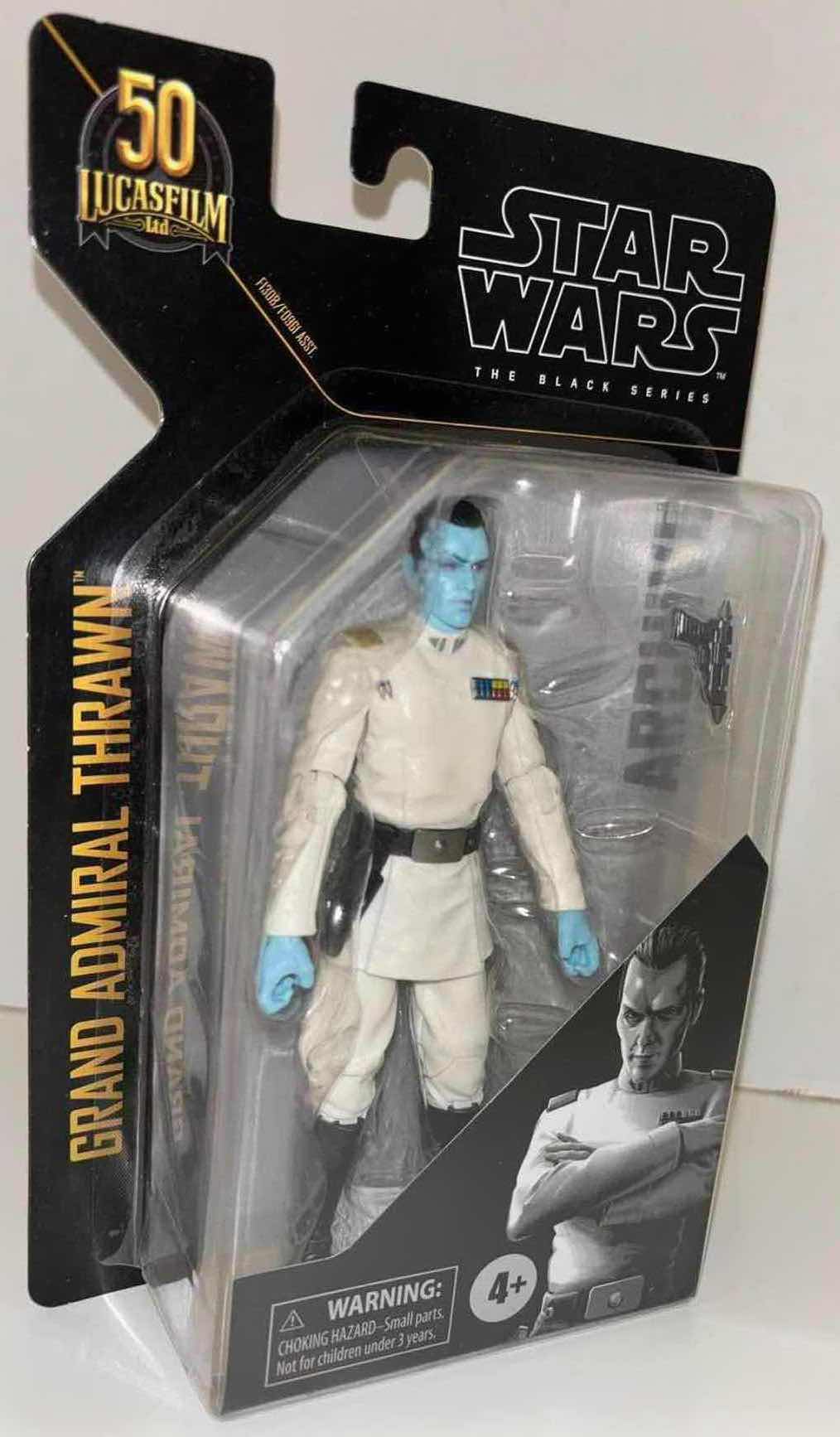 Photo 1 of NEW HASBRO STAR WARS
THE BLACK SERIES 50TH
ANNIVERSARY ARCHIVE ACTION FIGURE & ACCESSORIES, "GRAND ADMIRAL THRAWN"