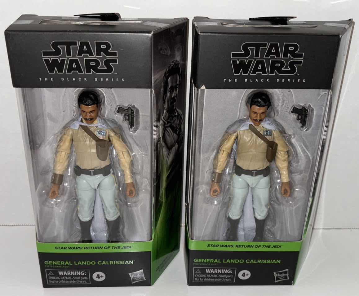 Photo 1 of NEW 2-PACK HASBRO STAR WARS THE BLACK SERIES ACTION FIGURE & ACCESSORIES, RETURN OF THE JEDI "GENERAL LANDO CALRISSIAN"