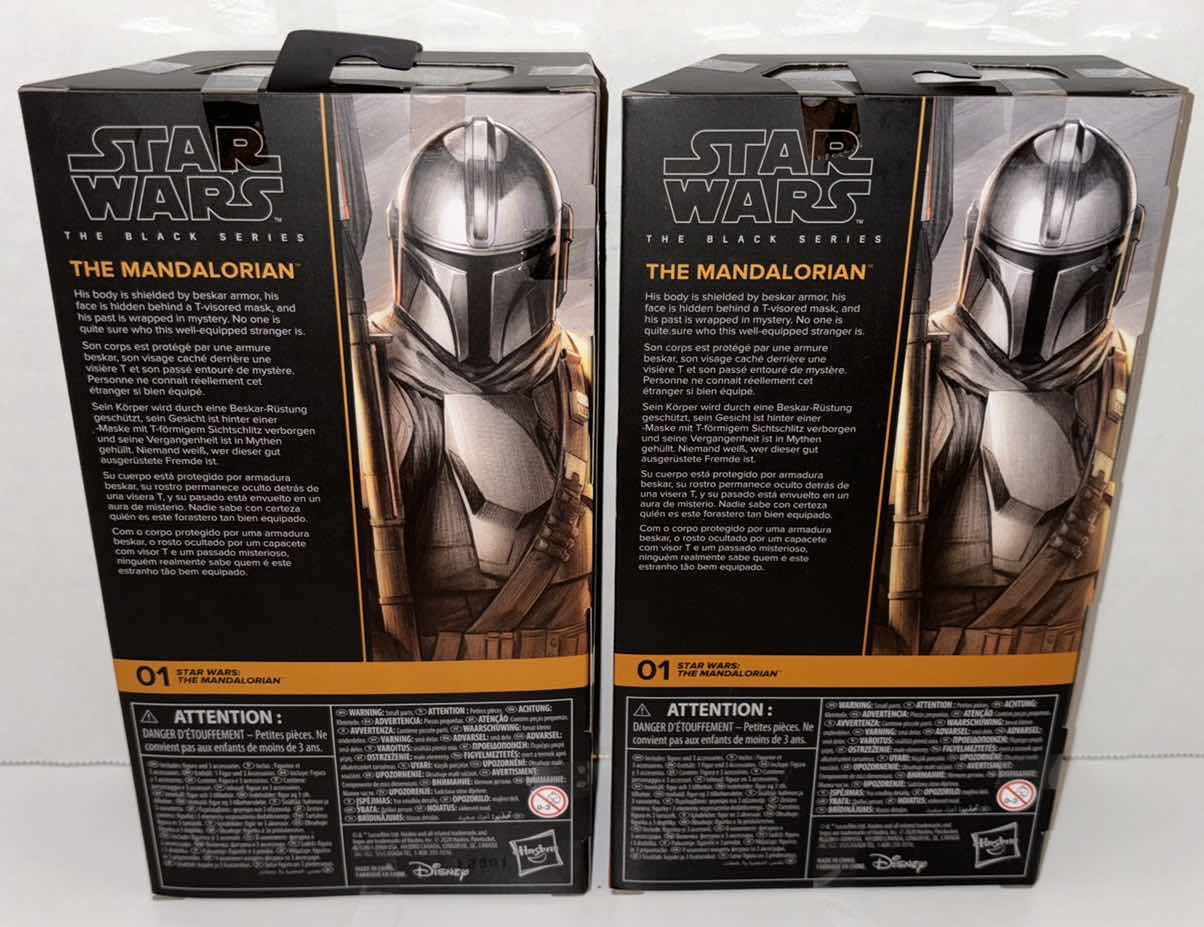 Photo 2 of NEW 2-PACK HASBRO STAR WARS THE BLACK SERIES THE MANDALORIAN ACTION FIGURE & ACCESSORIES, "THE MANDALORIAN"