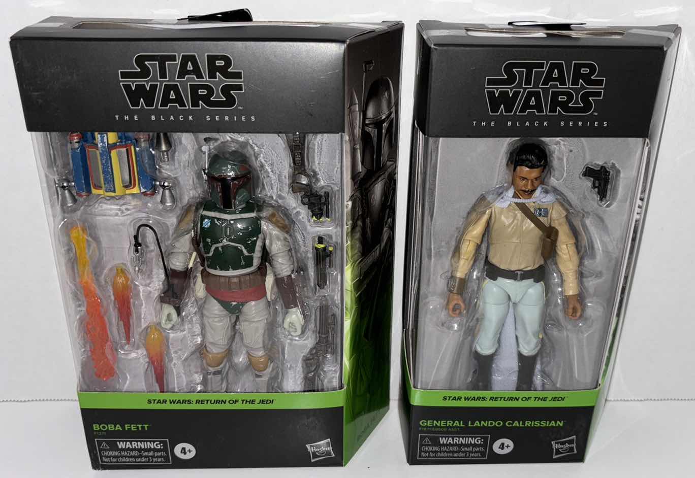 Photo 1 of NEW 2-PACK HASBRO STAR WARS THE BLACK SERIES ACTION FIGURE & ACCESSORIES, RETURN OF THE JEDI “BOBA FETT” & "GENERAL LANDO CALRISSIAN"