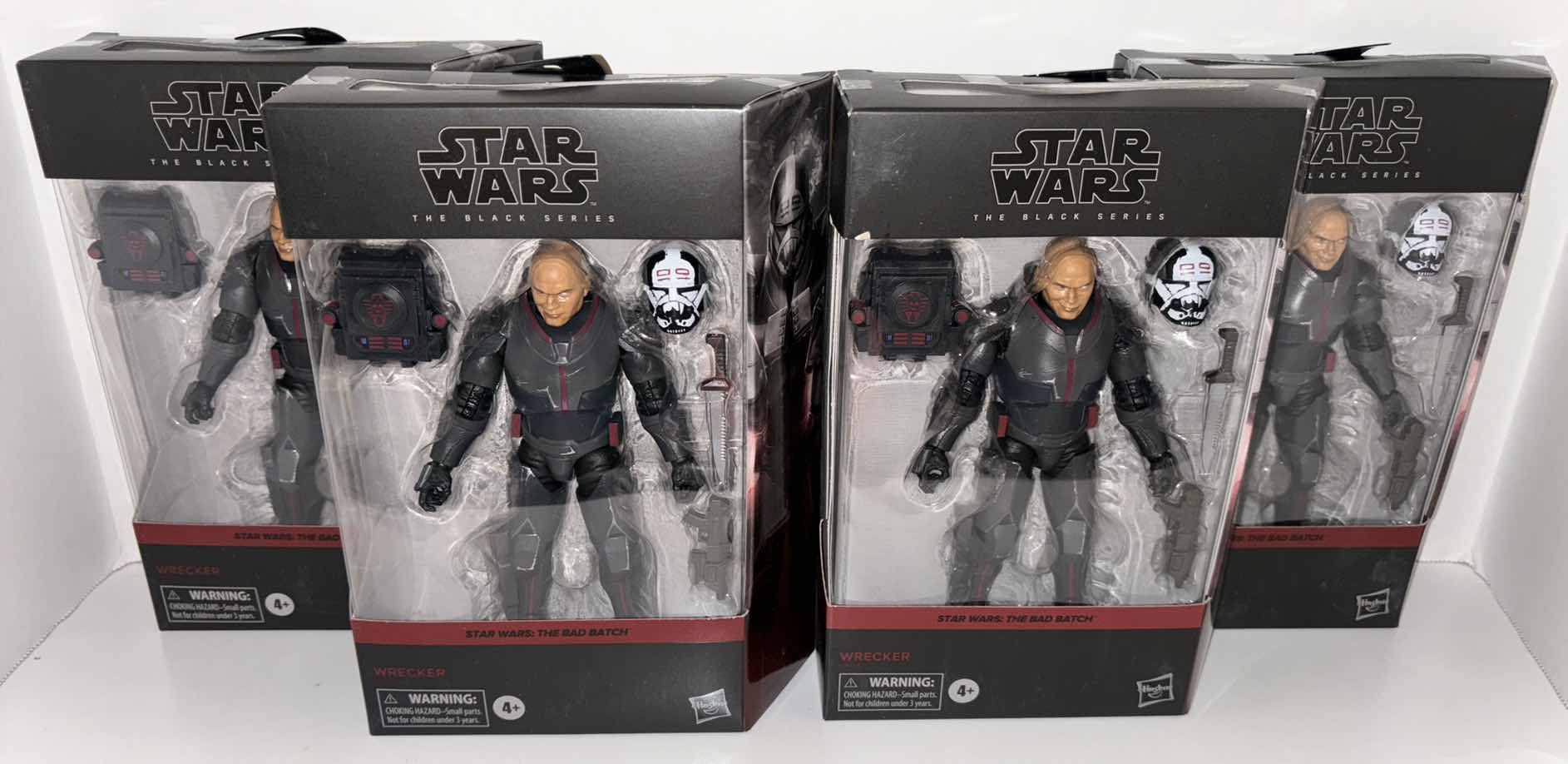 Photo 1 of NEW 4-PACK HASBRO STAR WARS THE BLACK SERIES ACTION FIGURE & ACCESSORIES, STAR WARS: THE BAD BATCH “WRECKER”