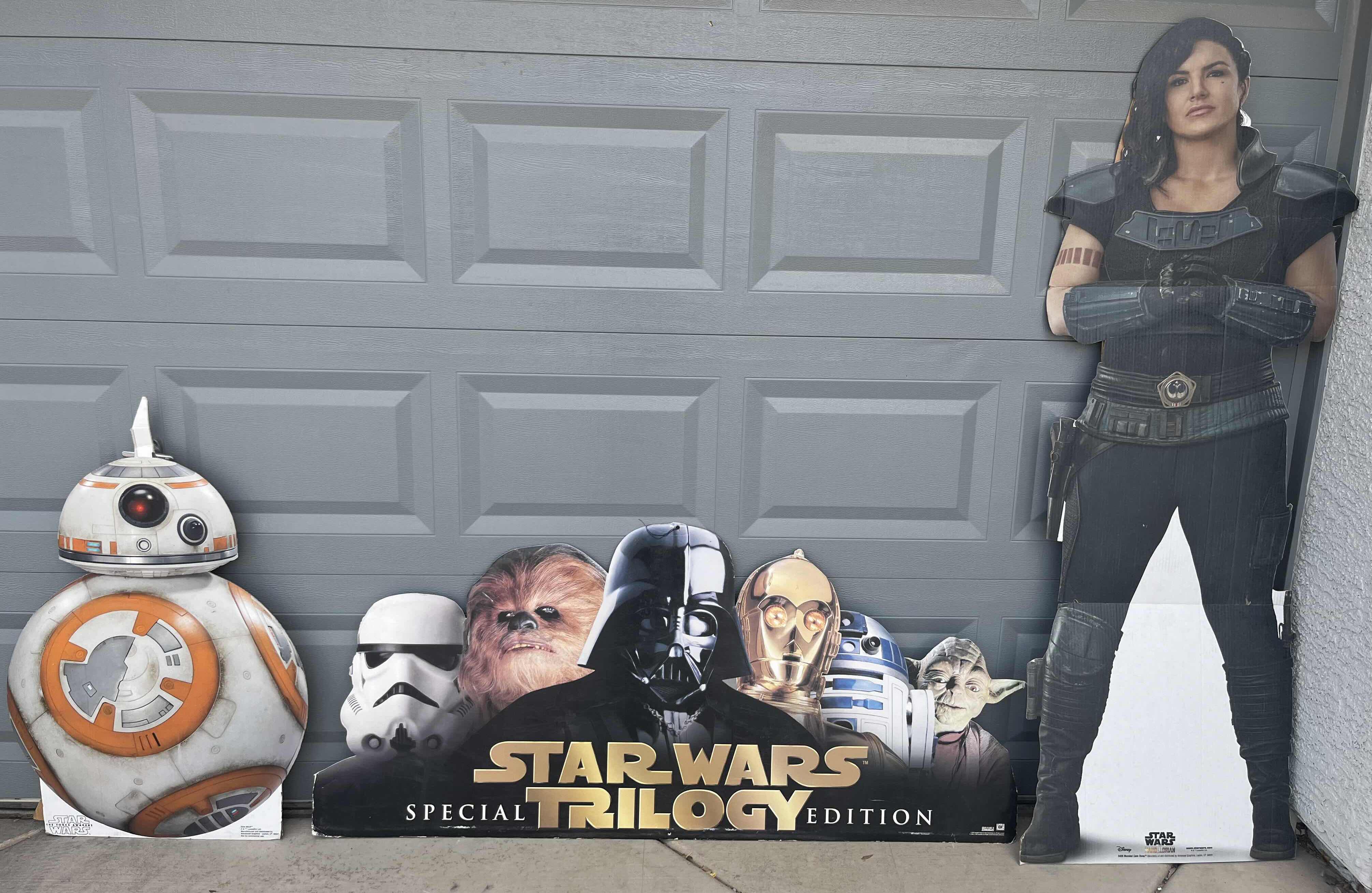 Photo 1 of STAR WARS CARDBOARD CUT-OUTS (3 PCS)