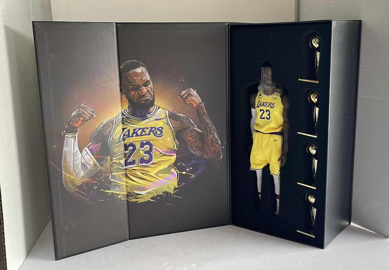 Photo 4 of NIB NBA COLLECTION REAL MASTERPIECE LEBRON JAMES 23 MSRP $399.99