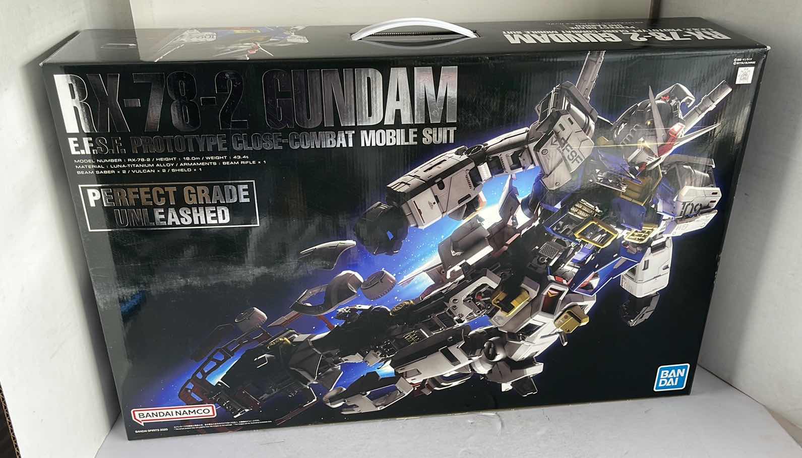 Photo 1 of NIB RX-78-2 GUNDAM EFSF PROTOTYPE CLOSE COMBAT MOBILE SUIT MSRP $175