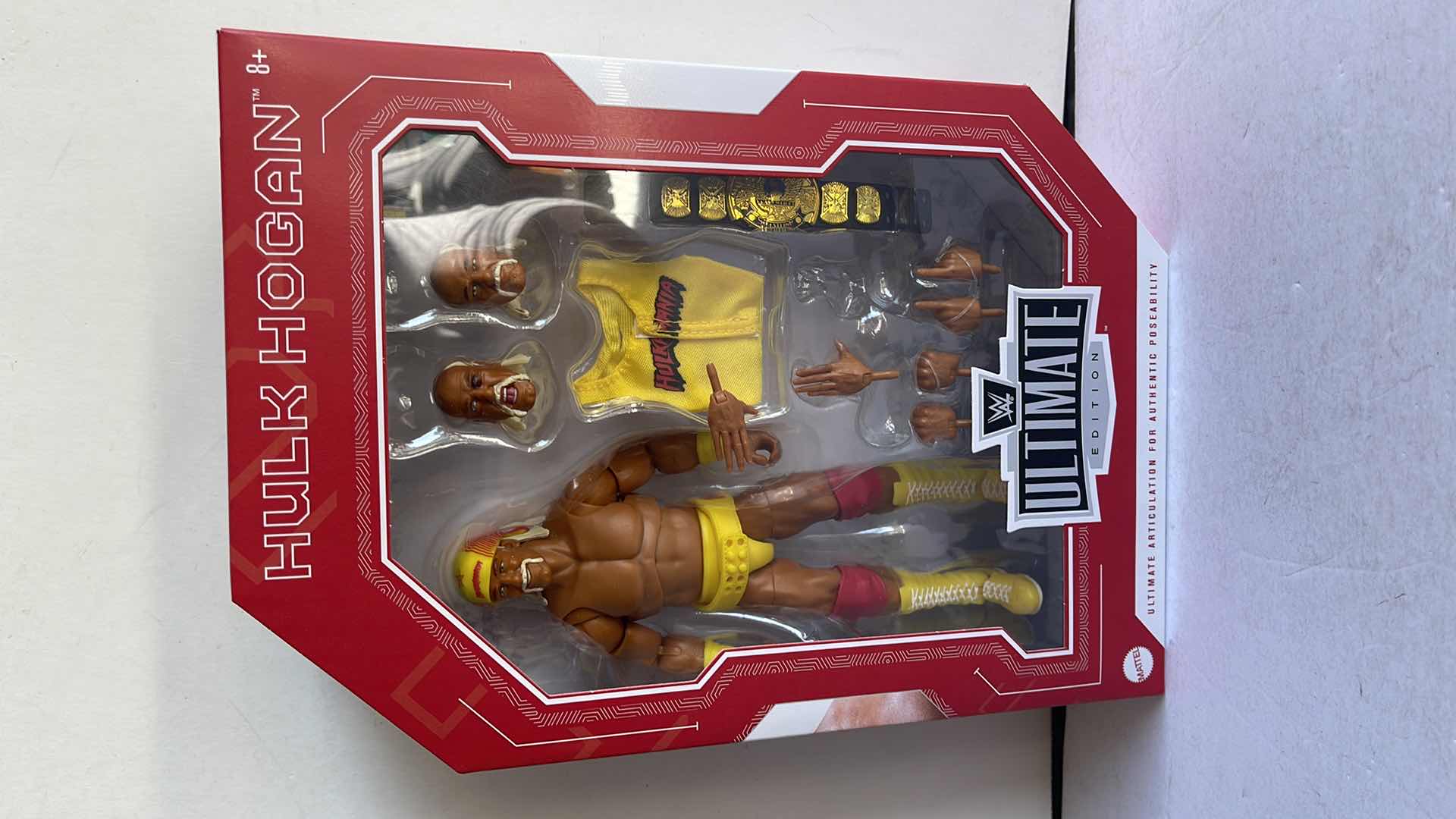 Photo 1 of NIB MATTEL HULK HOGAN ULTIMATE EDITION POSABLE FIGURE MSRP $59.99