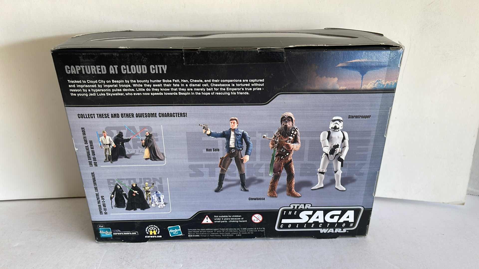 Photo 2 of NIB STAR WAR V THE EMPIRE STRIKES THE SAGA COLLECTION BACK HAN SOLO CHEWBACCA AND STORMTROOPER MSRP $25