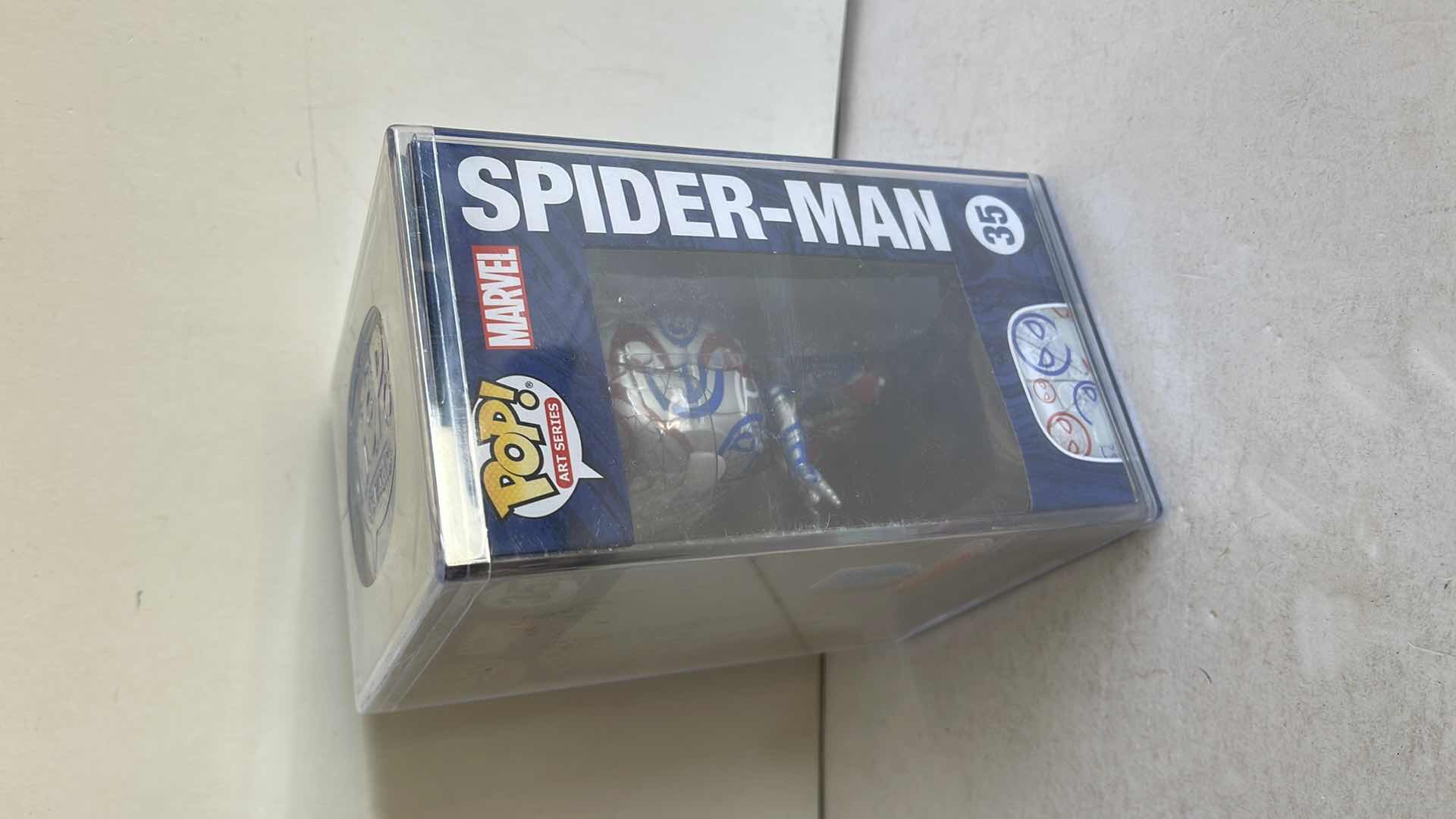 Photo 3 of NIB FUNKO POP MARVEL #35 SPIDER-MAN MSRP $39.99