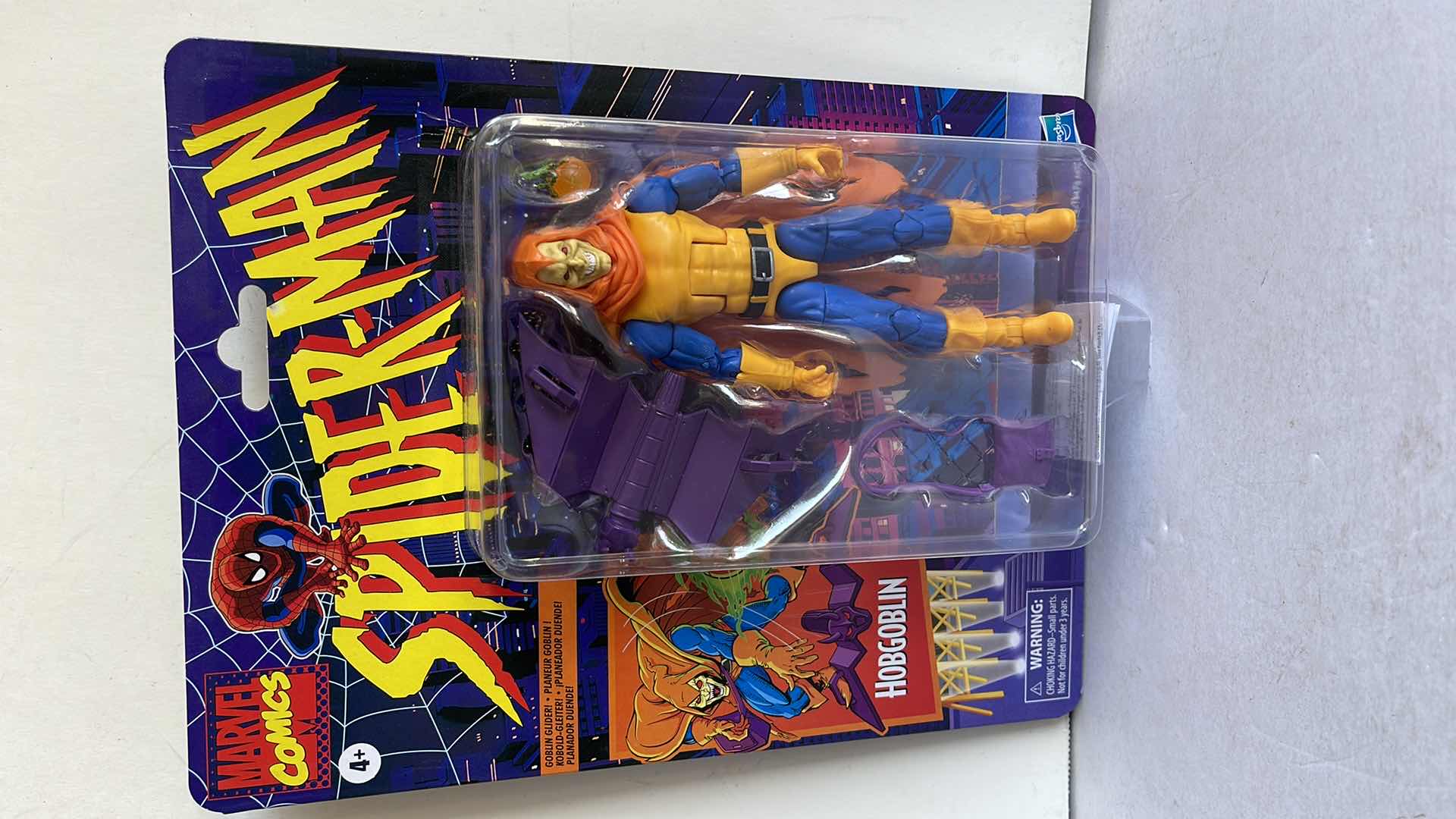 Photo 1 of NIB MARVEL COMICS SPIDER-MAN HOBGOBLIN FIGURE AND ACCESSORIES MSRP $25.99