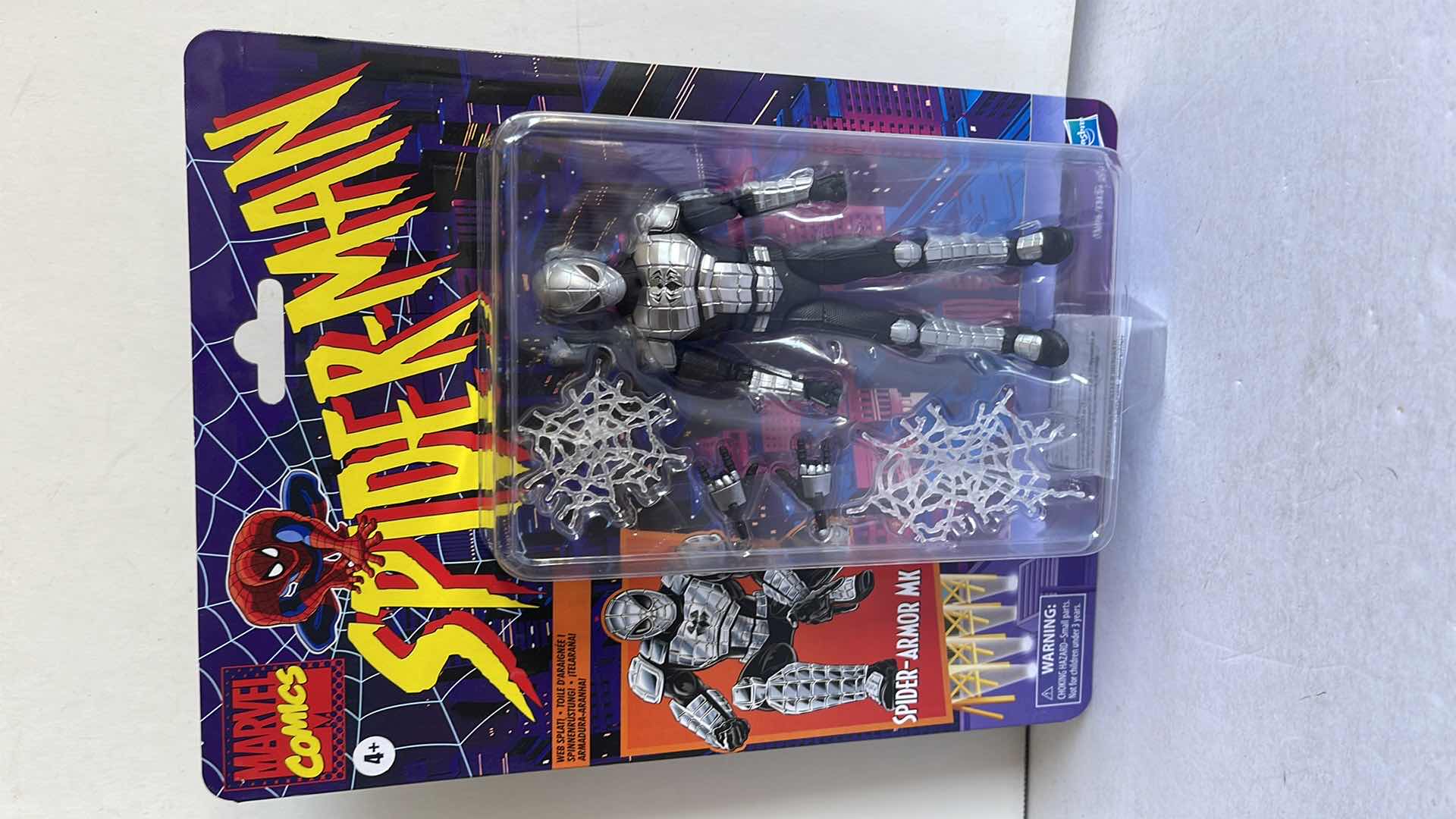 Photo 1 of NIB MARVEL COMICS SPIDER-MAN SPIDER-ARMOR MK I FIGURE AND ACCESSORIES MSRP $25.99