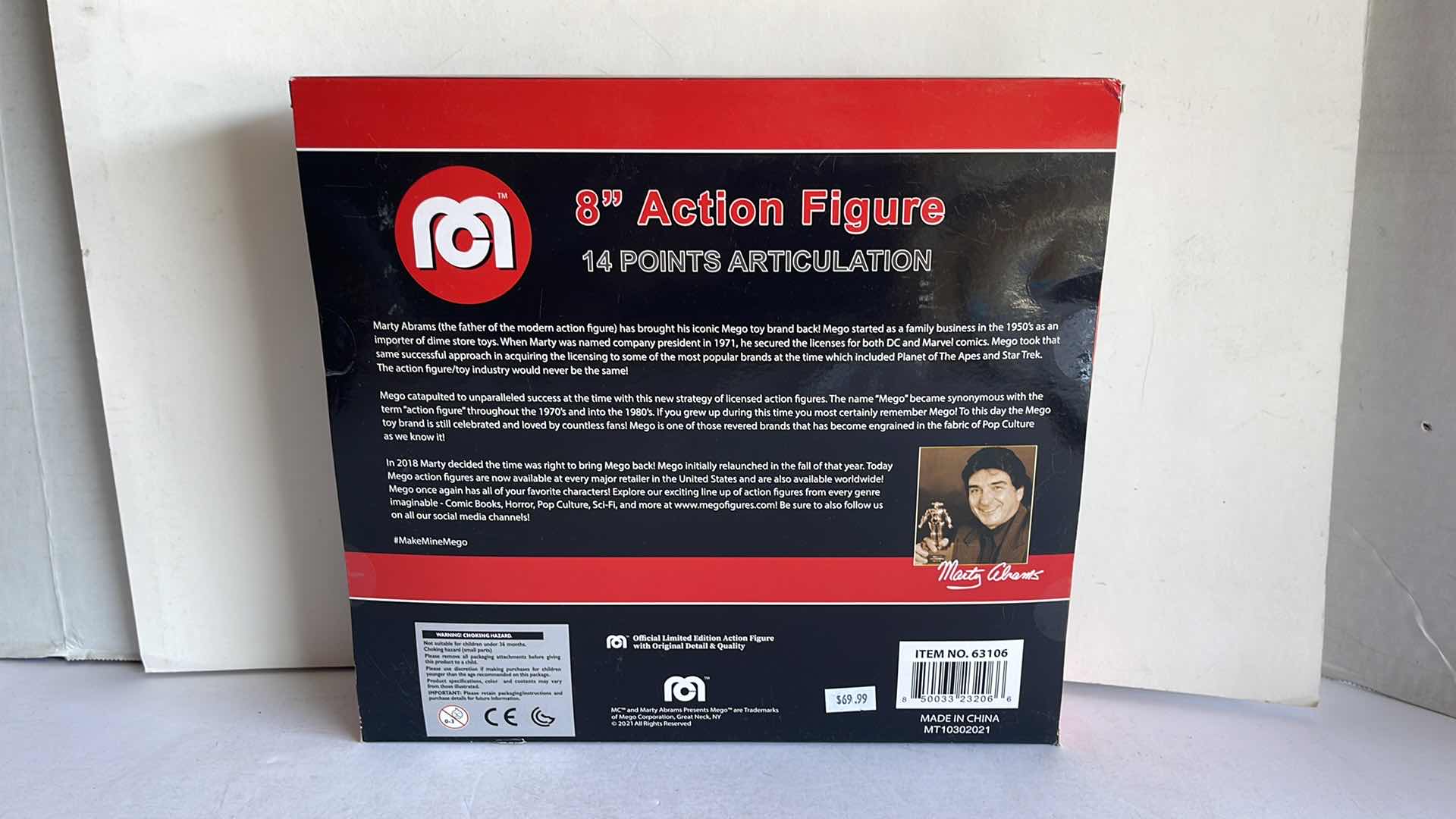 Photo 2 of NIB MEGO MARTY ABRAMS OFFICIAL LIMITED EDITION ACTION FIGURES WITH ORIGINAL DETAIL & QUALITY MSTP $69.99