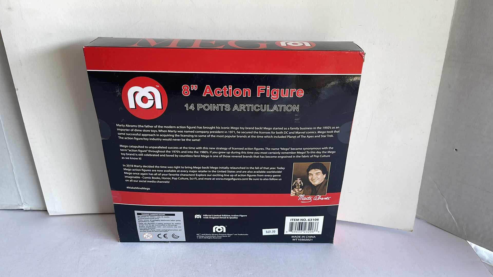 Photo 3 of NIB MEGO MARTY ABRAMS OFFICIAL LIMITED EDITION ACTION FIGURES WITH ORIGINAL DETAIL & QUALITY MSTP $69.99