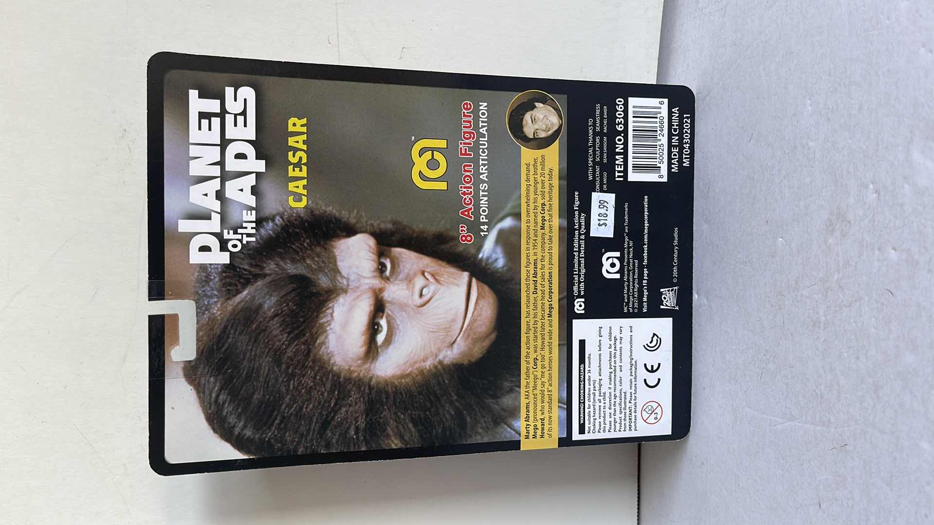 Photo 2 of NIB PLANET OF THE APES MOVIES 8” ACTION FIGURE CAESAR MSRP $18.99