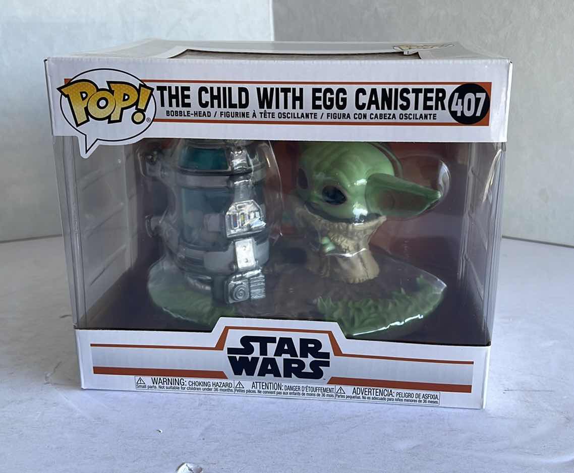 Photo 1 of NIB FUNKO POP THE CHILD WITH EGG CANISTER #407