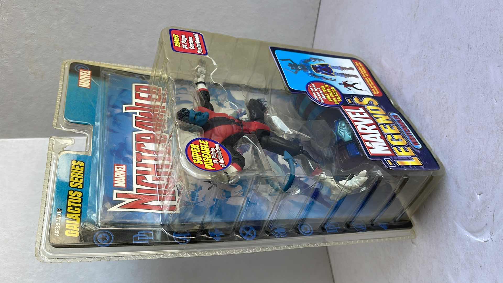 Photo 4 of NIB 2005 MARVEL LEGENDS NIGHTCRAWLER GALACTUS SERIES WITH COMIC MSRP $59.99