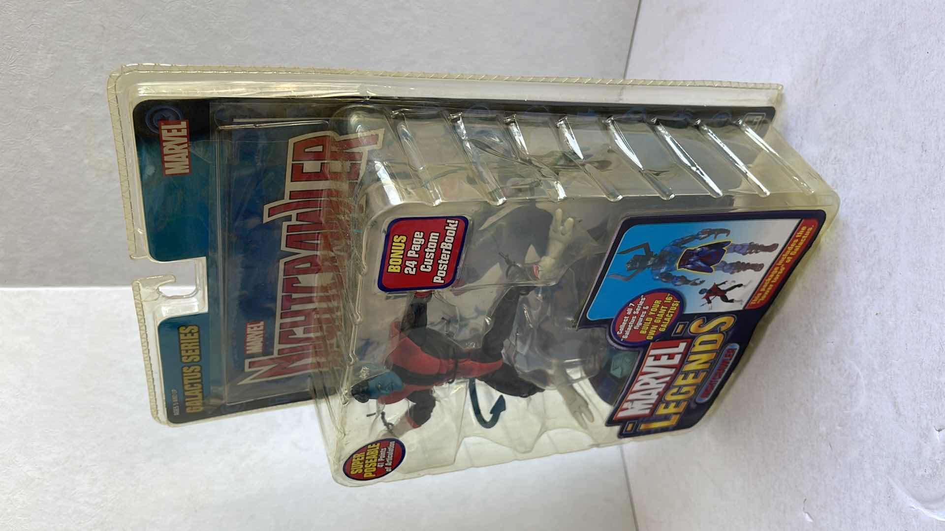 Photo 3 of NIB 2005 MARVEL LEGENDS NIGHTCRAWLER GALACTUS SERIES WITH COMIC MSRP $59.99