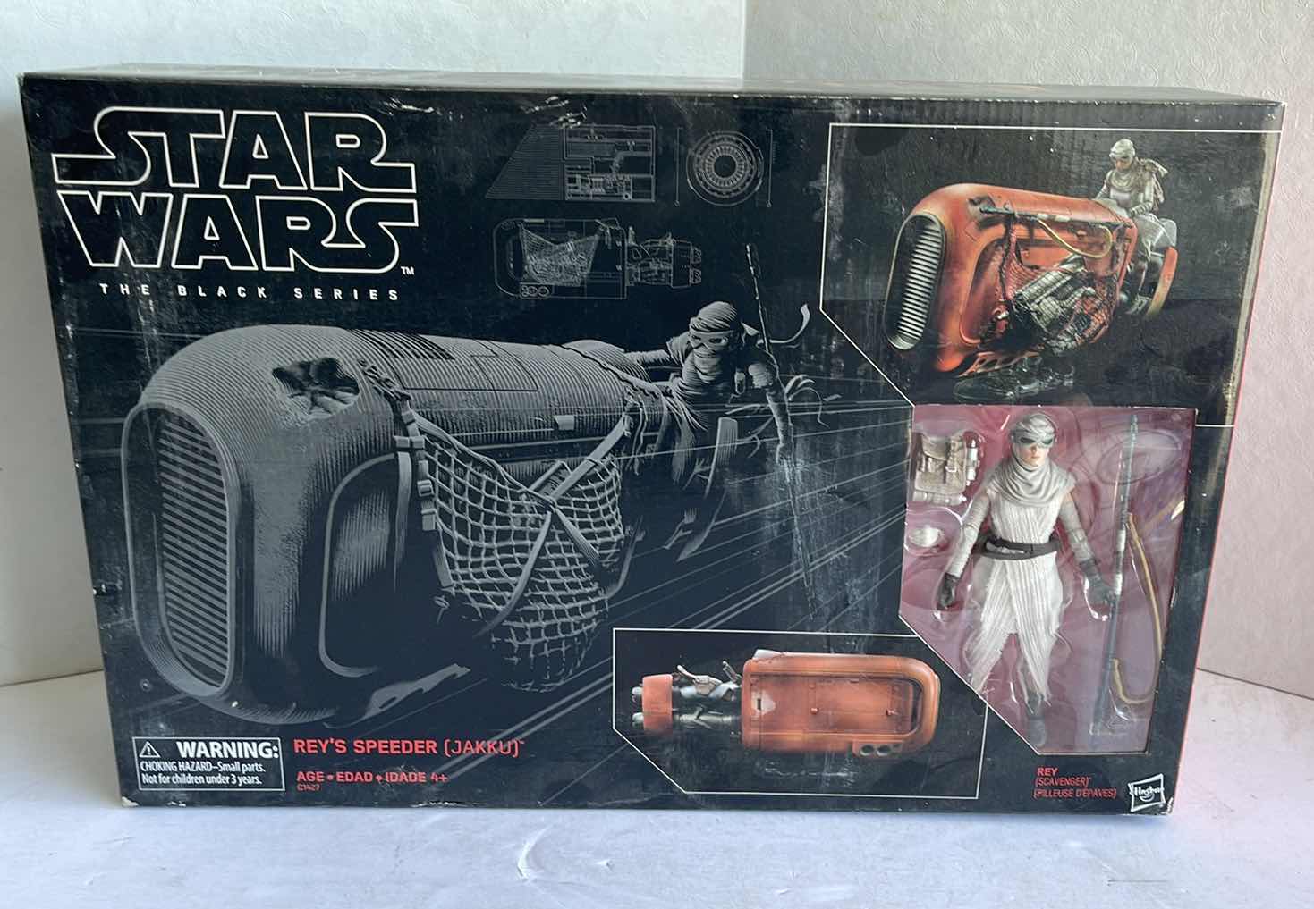 Photo 1 of NIB HASBRO STAR WARS THE BLACK SERIES REY’S SPEEDER (JAKKU) MSRP $79.99