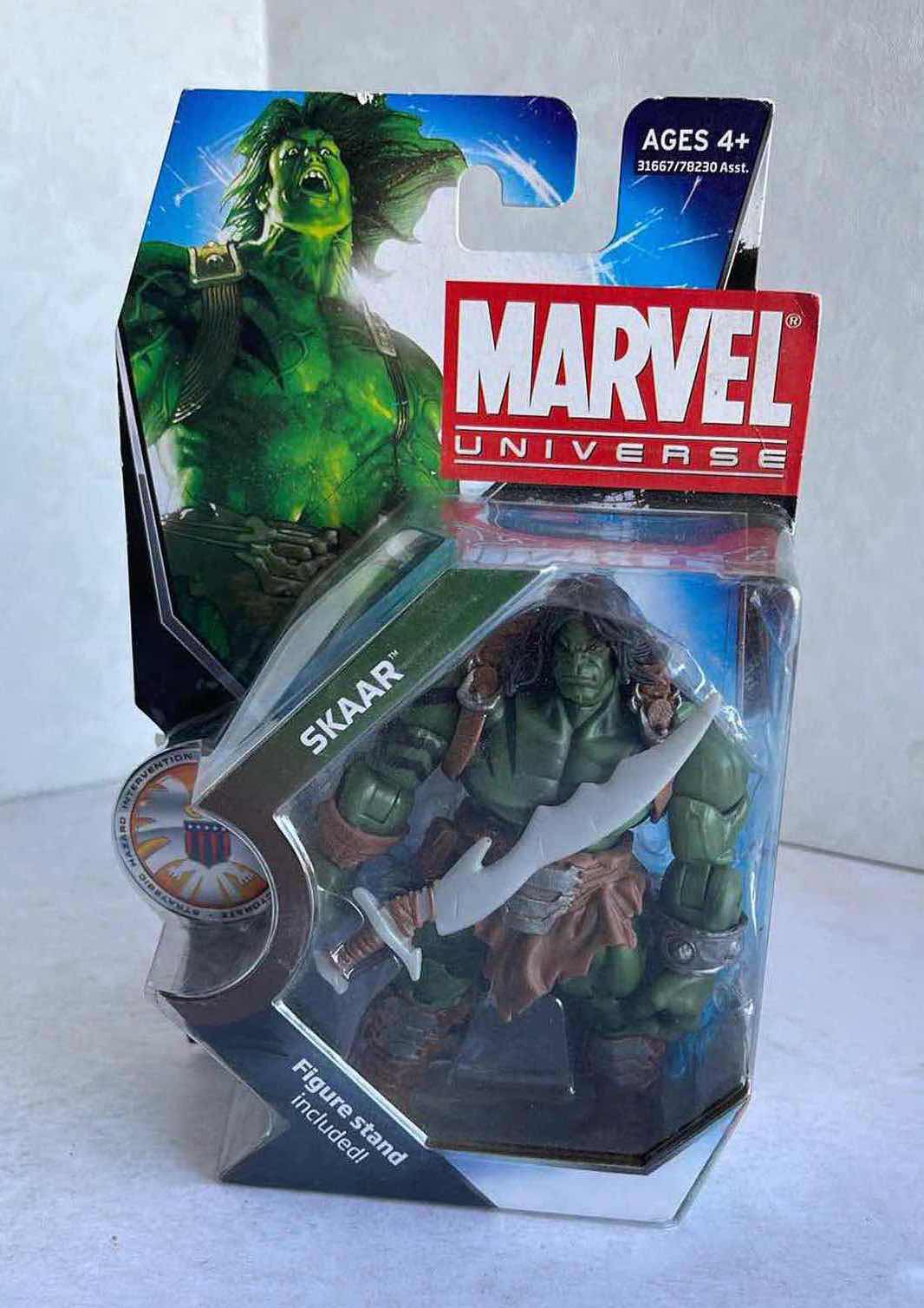 Photo 1 of NIB MARVEL UNIVERSE SKAAR H3.75” MSRP $19.99