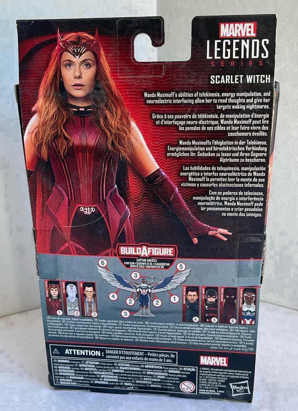 Photo 2 of NIB MARVEL LEGENDS SERIES WANDA VISION SCARLET WITCH MSRP $34.99