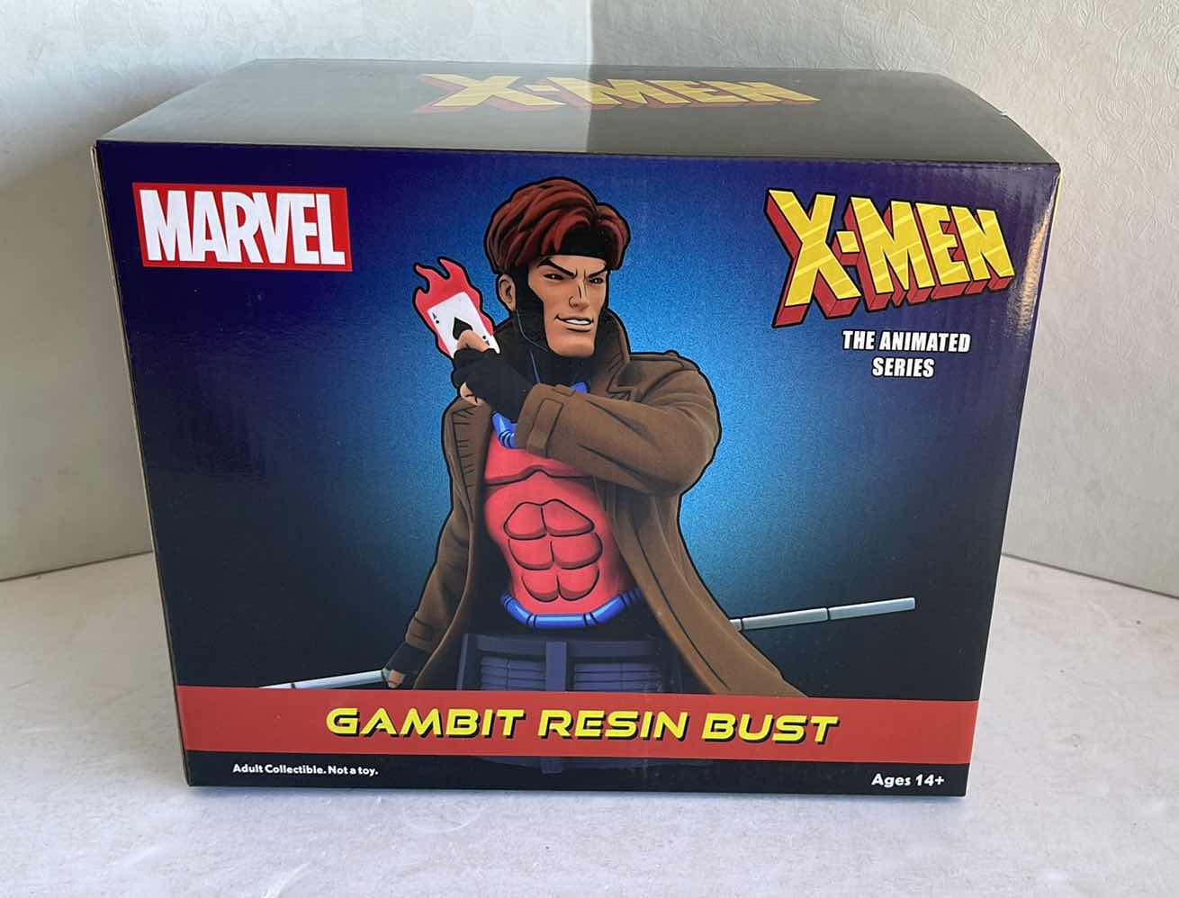 Photo 1 of NIB DIAMOND SELECT TOYS MARVEL X-MEN GAMBIT RESIN BUST MSRP $60