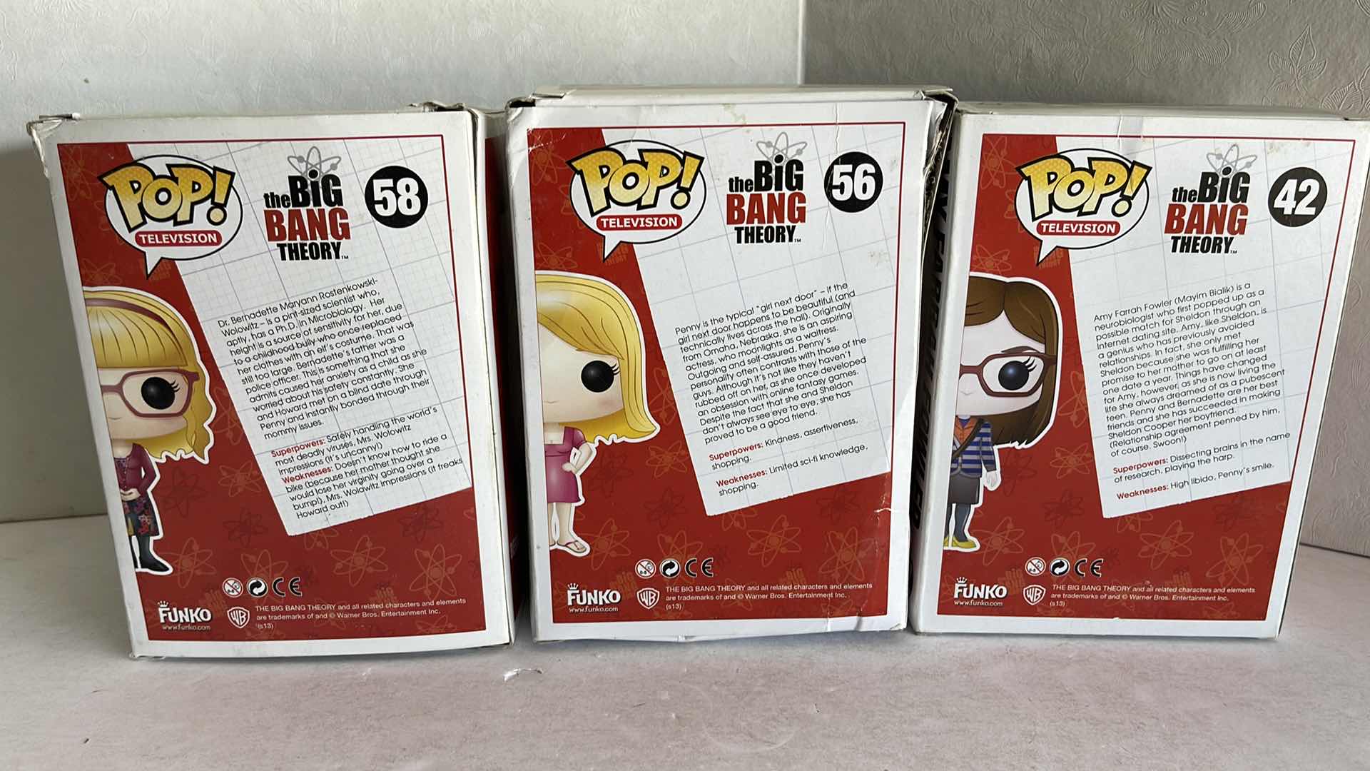 Photo 2 of NIB FUNKO POP LOT OF (3) THE BIG BANG THEORY FEMALE CHARACTERS