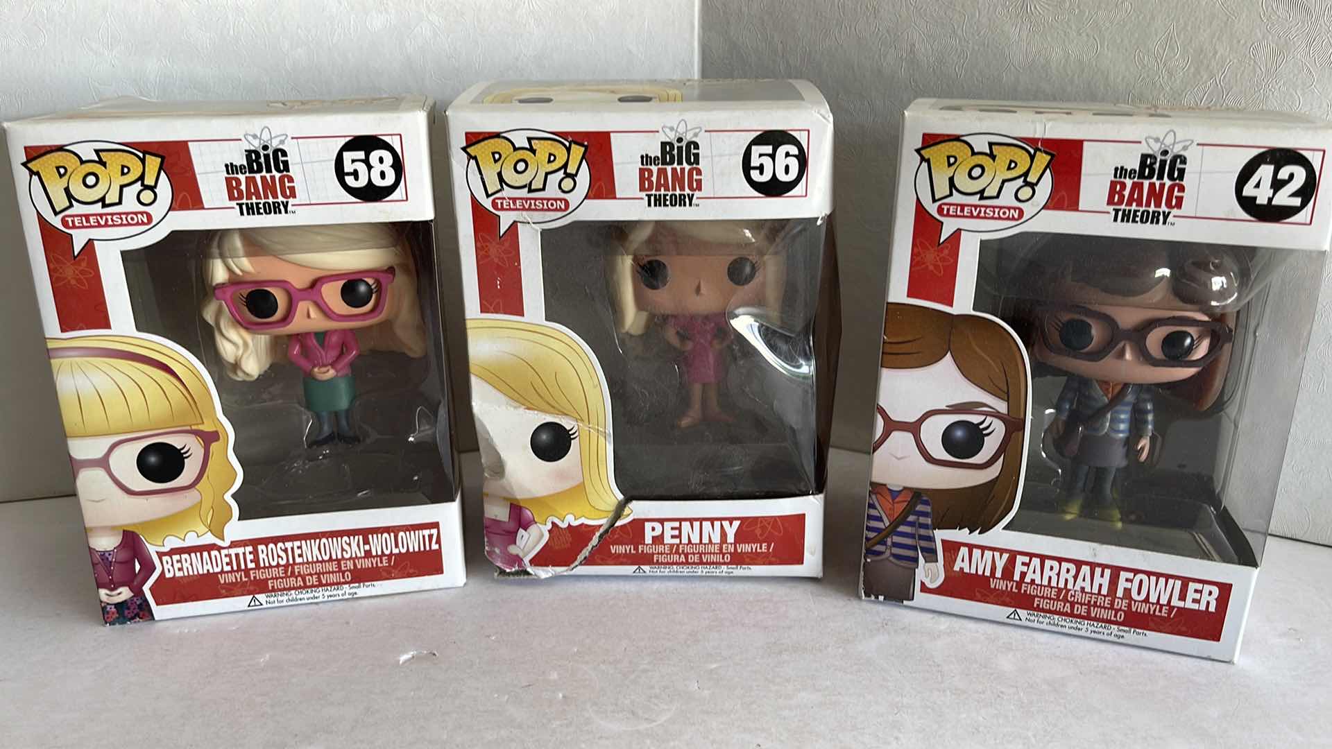 Photo 1 of NIB FUNKO POP LOT OF (3) THE BIG BANG THEORY FEMALE CHARACTERS