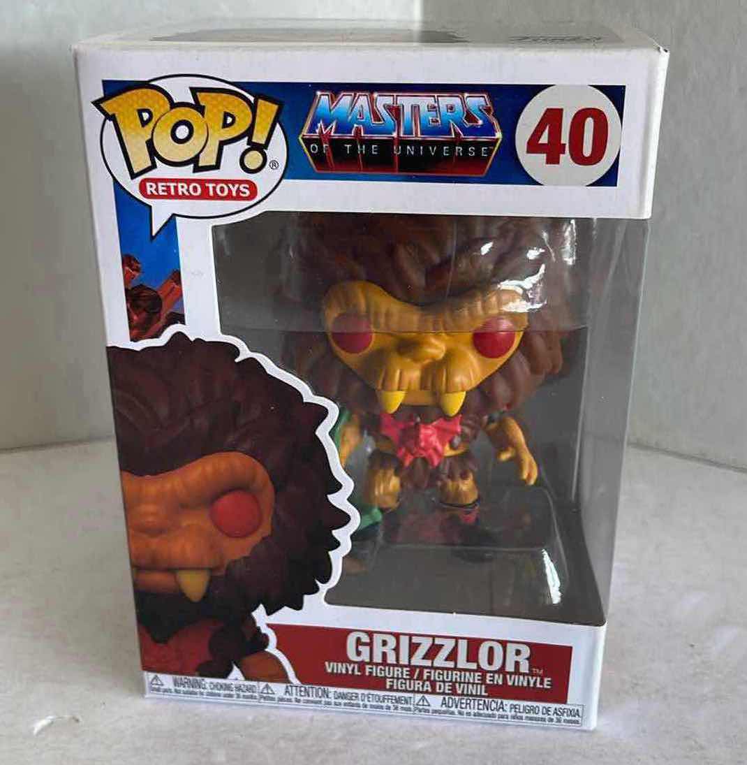 Photo 1 of NIB FUNK POP MASTERS OF THE UNIVERSE GRIZZLOR #40 MSRP $20
