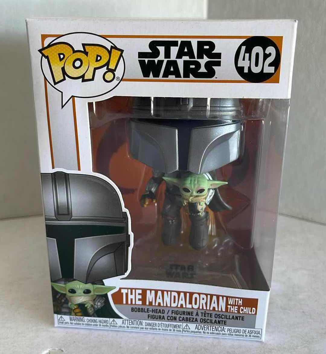 Photo 1 of NIB FUNKO POP STAR WARS THE MANDALORIAN WITH THE CHILD #402