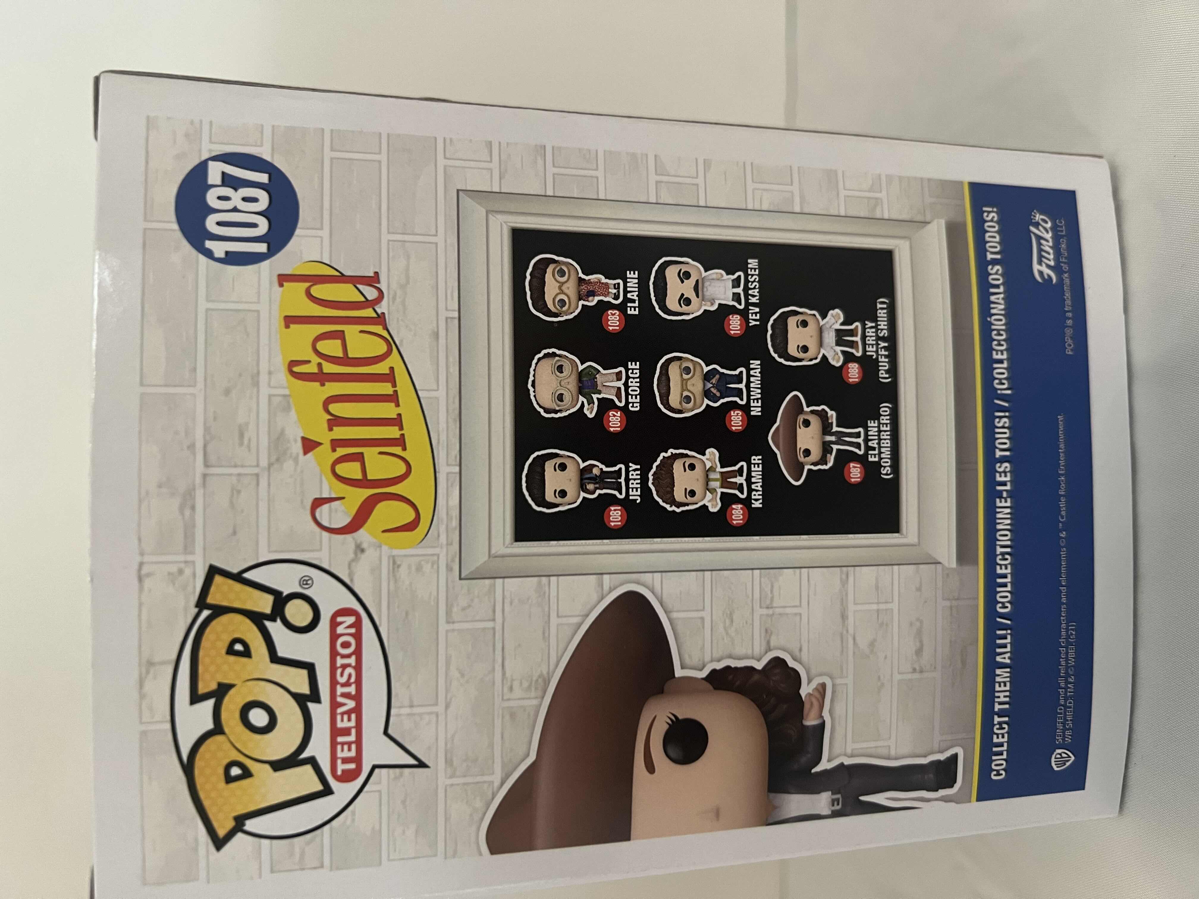 Photo 2 of NIB FUNKO POP! TELEVISION SEINFIELD "ELAINE (SOMBRERO) VINYL FIGURE MSRP $20