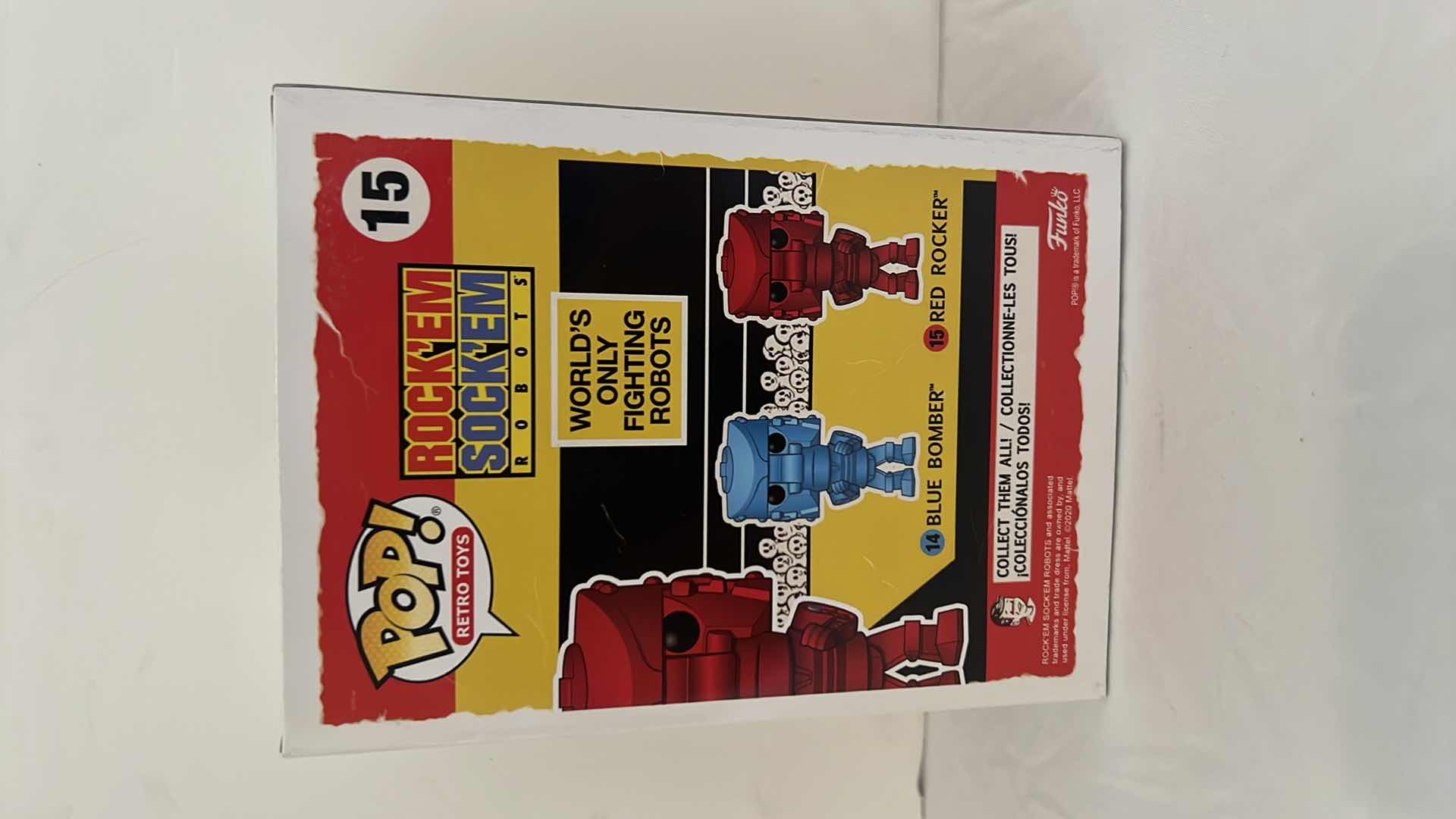 Photo 2 of NIB FUNKO POP RETRO! ROCK'EM SOCK'EM ROBOT "RED ROCKER" VINYL FIGURE MSRP $20