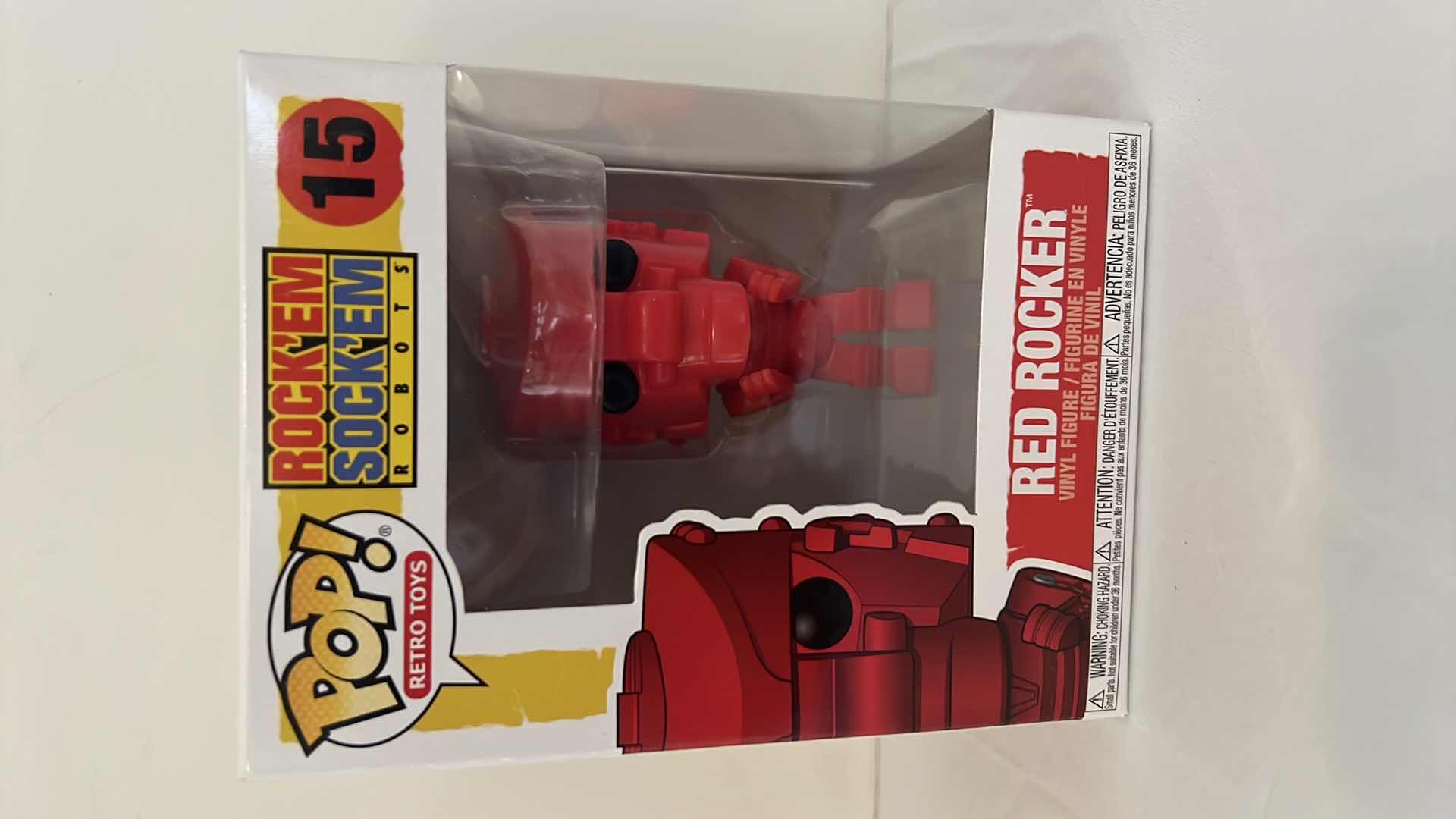 Photo 1 of NIB FUNKO POP RETRO! ROCK'EM SOCK'EM ROBOT "RED ROCKER" VINYL FIGURE MSRP $20