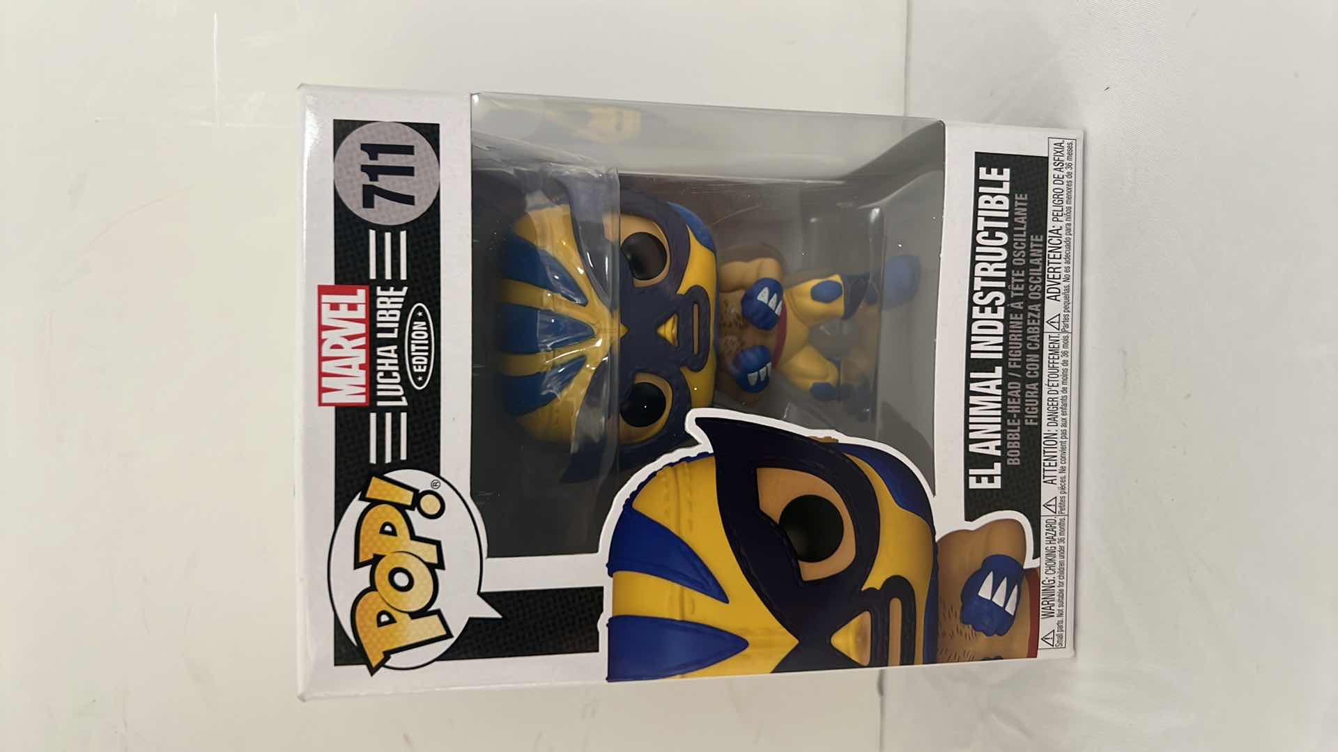 Photo 1 of NIB FUNKO POP! MARVEL LUCHA LIBRE EDITION "EL ANIMAL INDESTRUCTIBLE" BOBBLEHEAD FIGURE MSRP $25