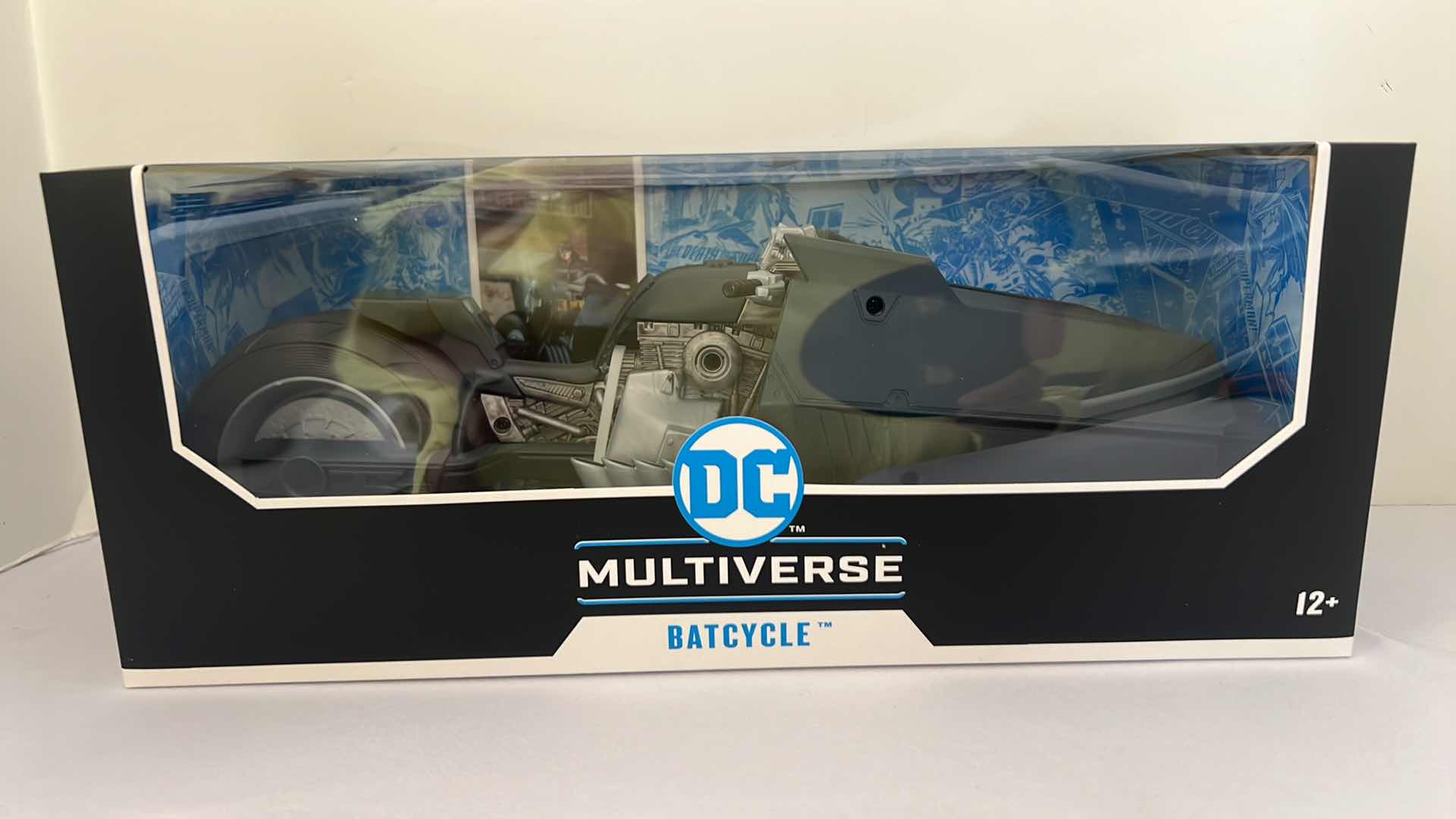 Photo 1 of NIB DC MULTIVERSE "BATCYCLE" ACTION FIGURE MSRP $30