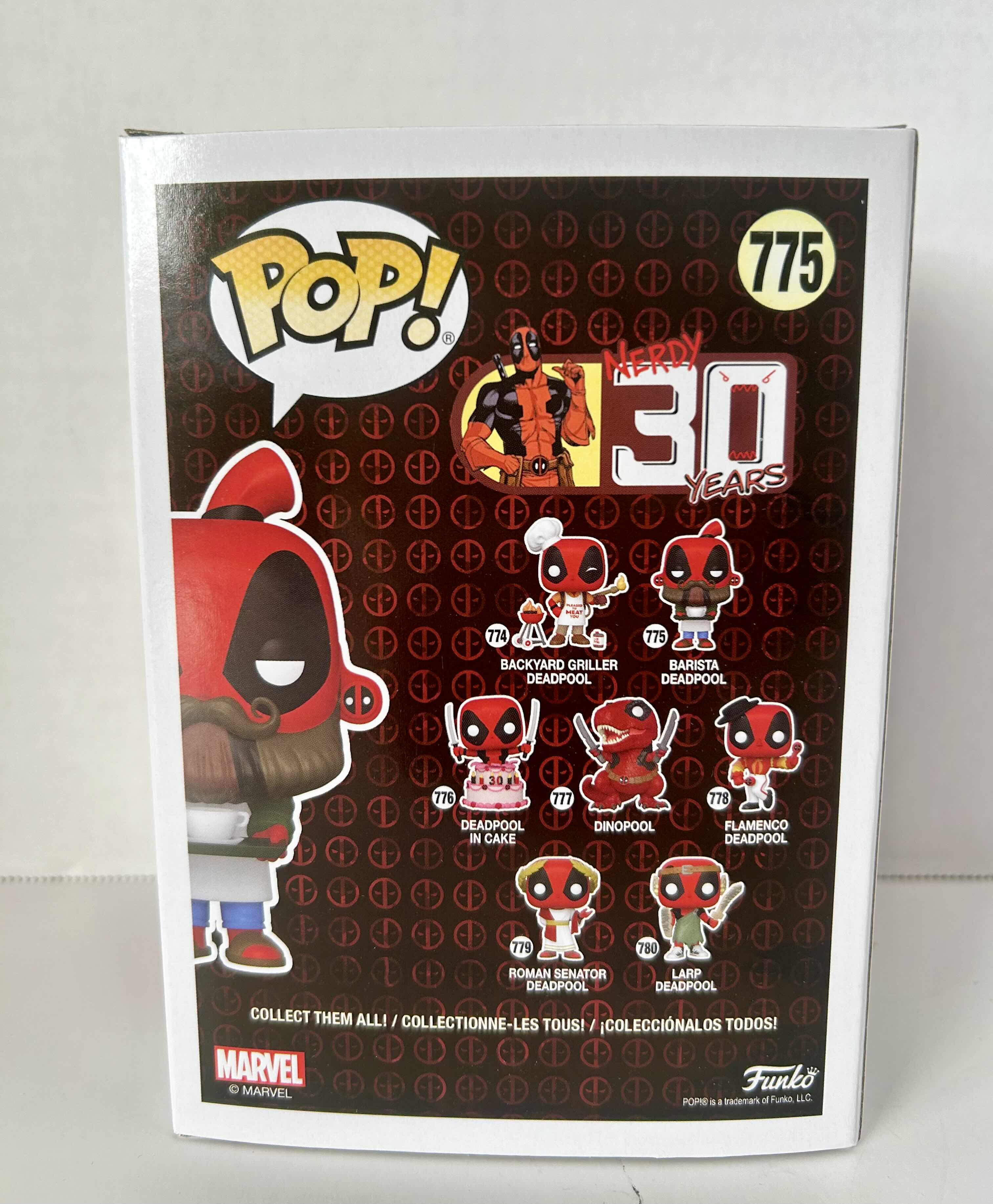 Photo 2 of FUNKO POP! DEADPOOL: BARISTA DEADPOOL #775
5 PER CARTON