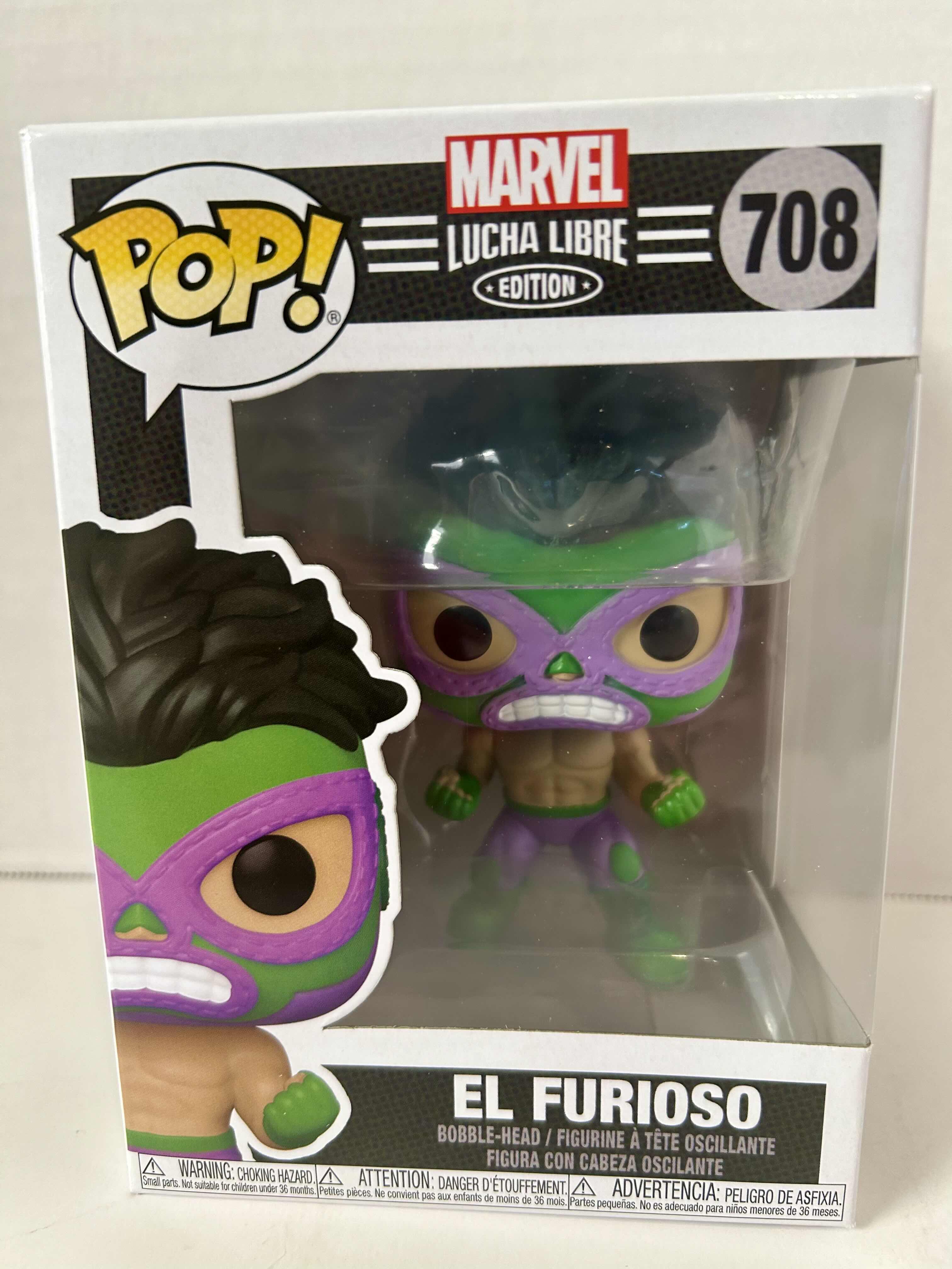 Photo 1 of FUNKO POP! MARVEL LUCHA LIBRE: EL FURIOSO #708
6 PER CASE