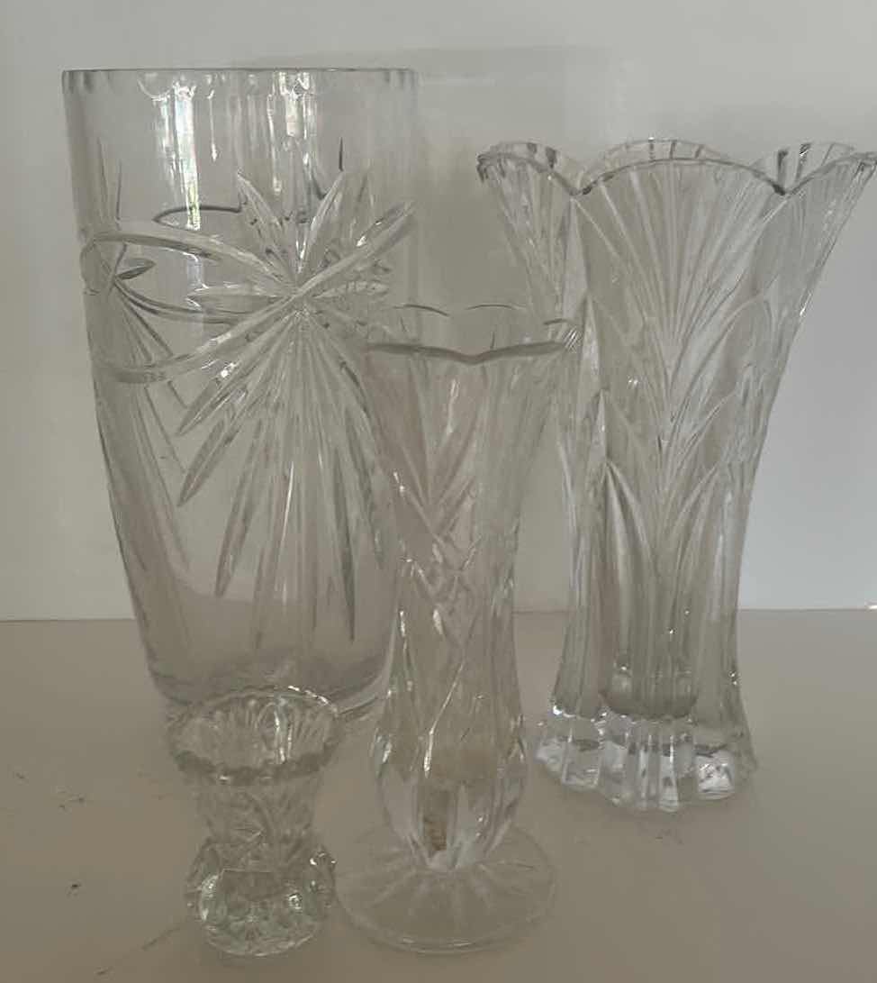 Photo 1 of 4 CUT CRYSTAL VASES