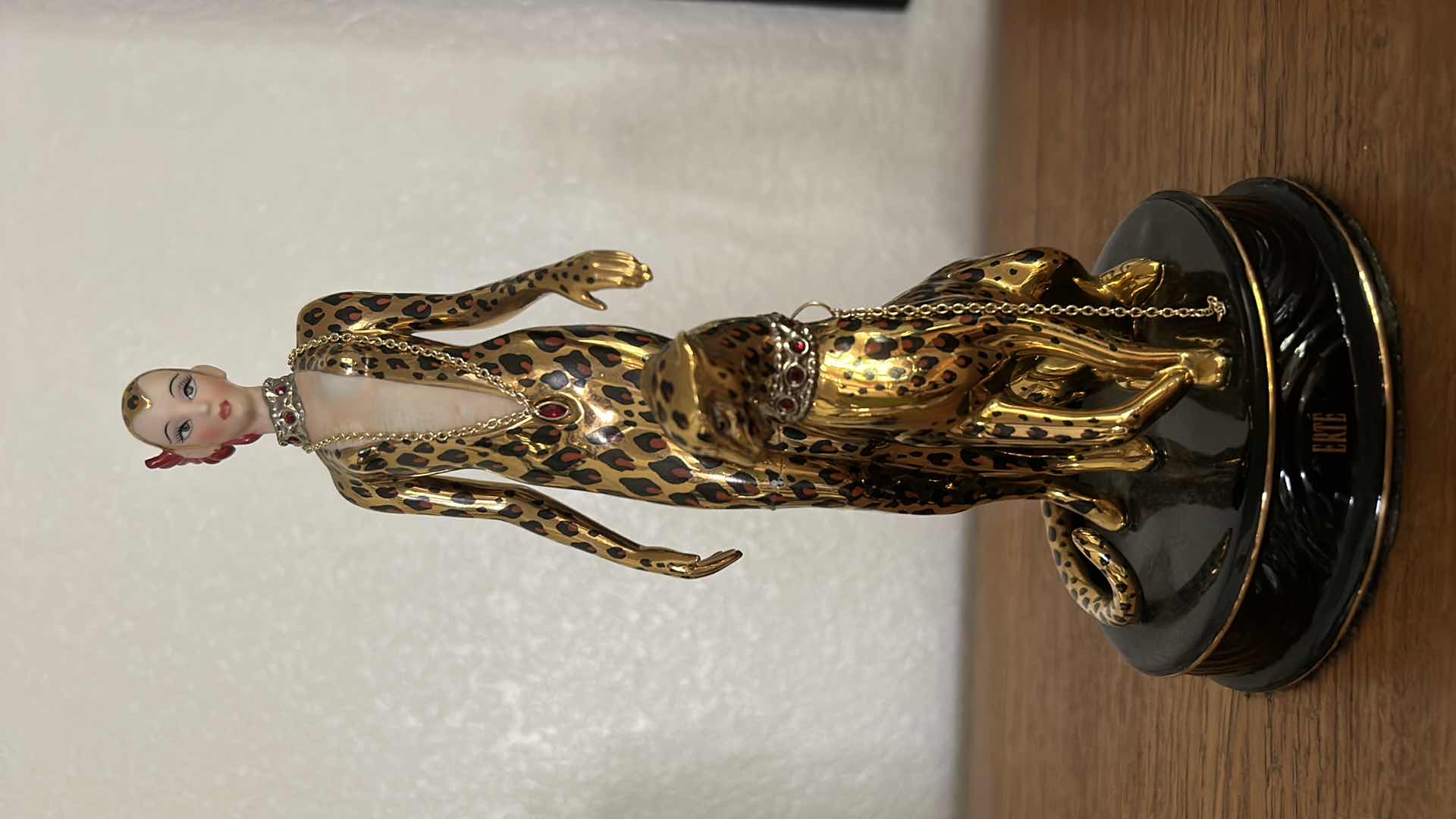 Photo 1 of ERTE NUMBERED LIMITED EDITION LEOPARD BY FRANKLIN MINT H9”
