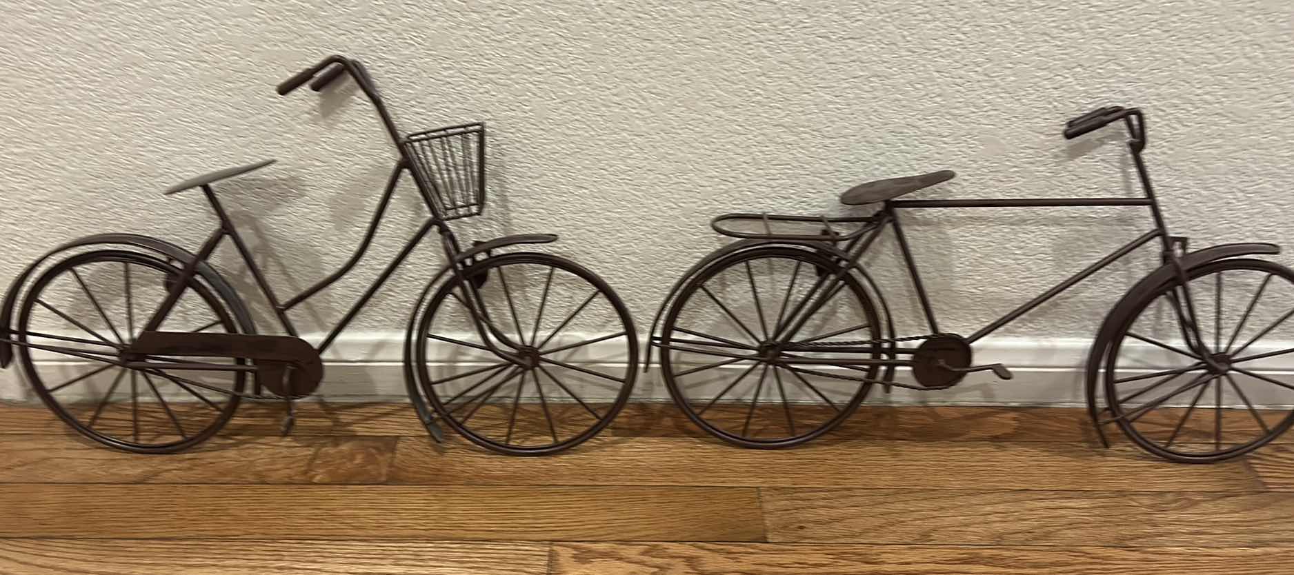 Photo 4 of 2 METAL BICYCLE SCULPTURES 21 1/2” x 12”