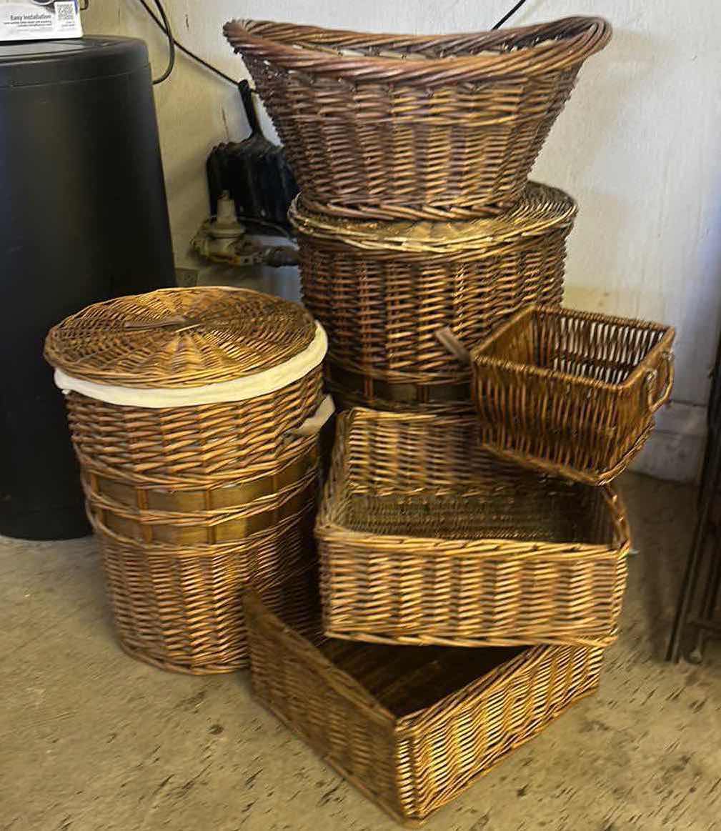 Photo 1 of WHICKER BASKET ASSORTMENT