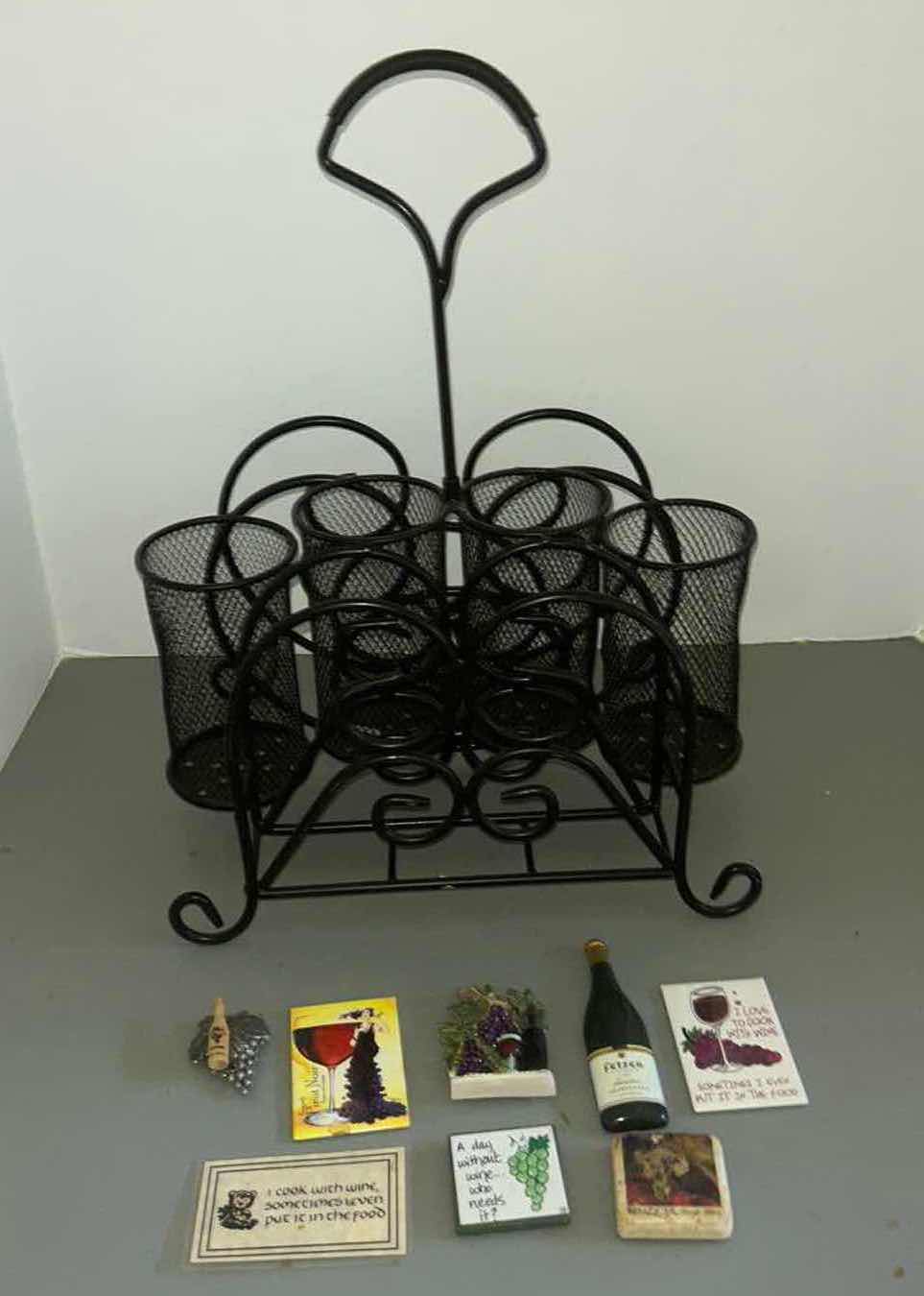 Photo 1 of METAL WINE HOLDER AND WINE REFRIGERATOR MAGNETS